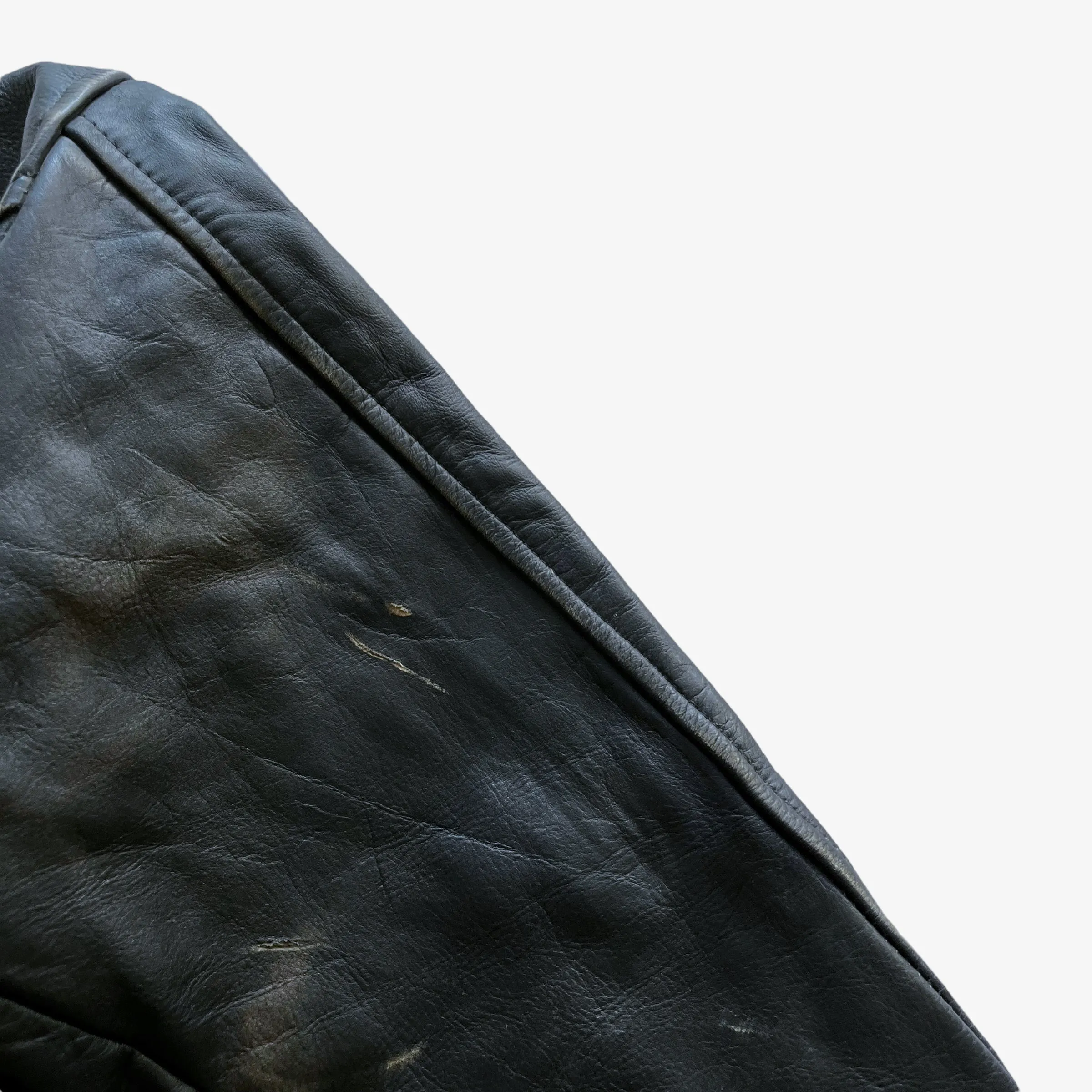 American Eagle Embossed Leather Pilot Jacket