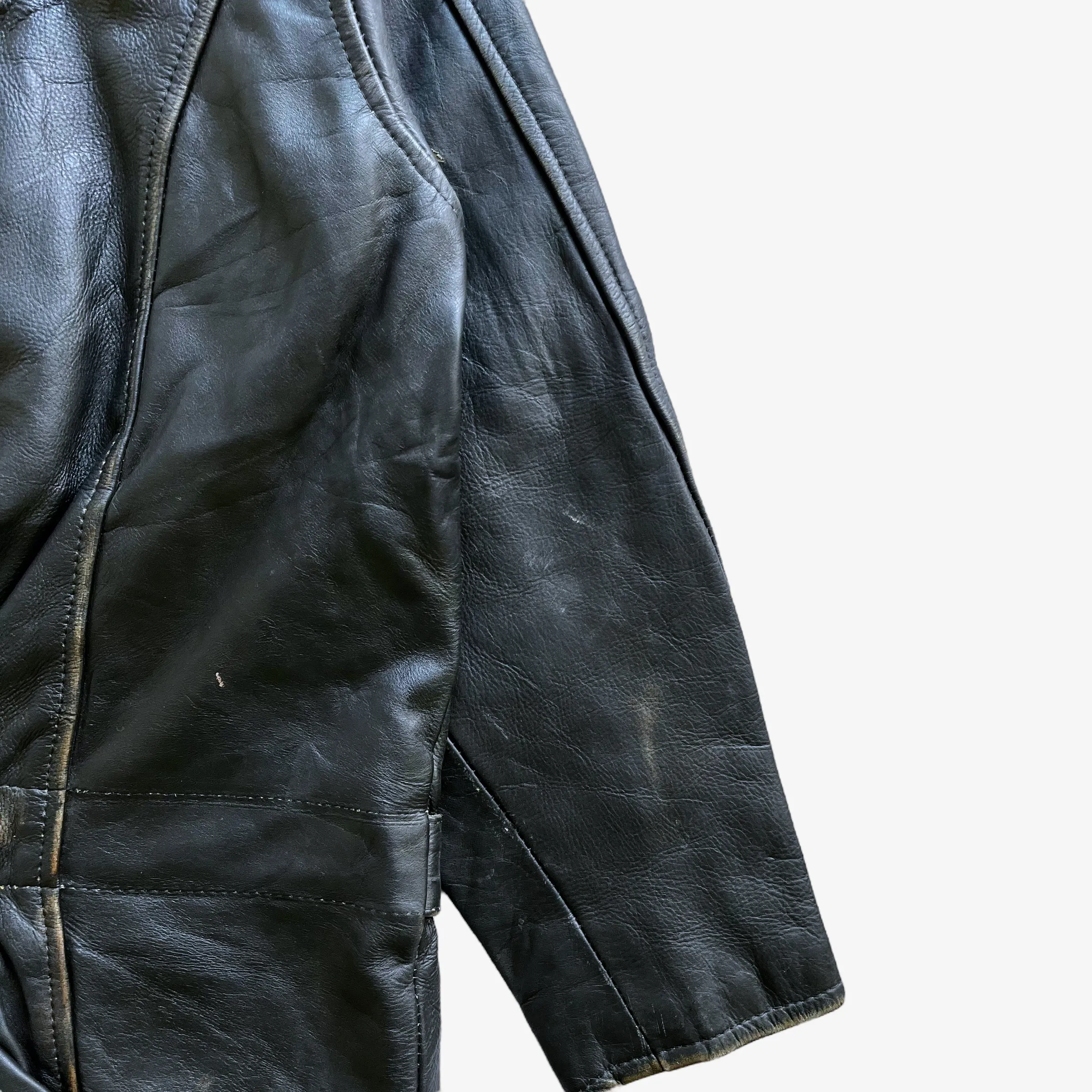 American Eagle Embossed Leather Pilot Jacket