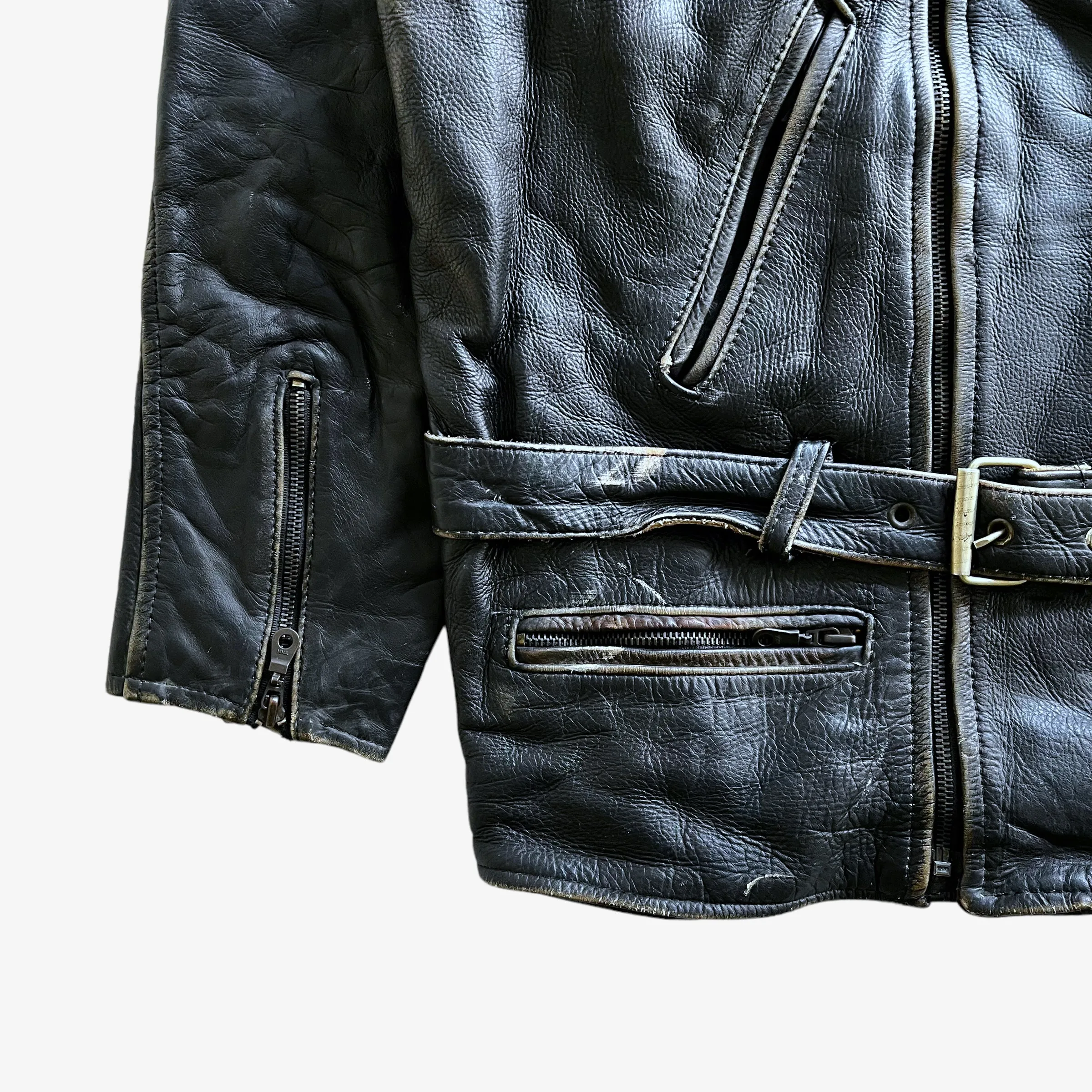 American Eagle Embossed Leather Pilot Jacket