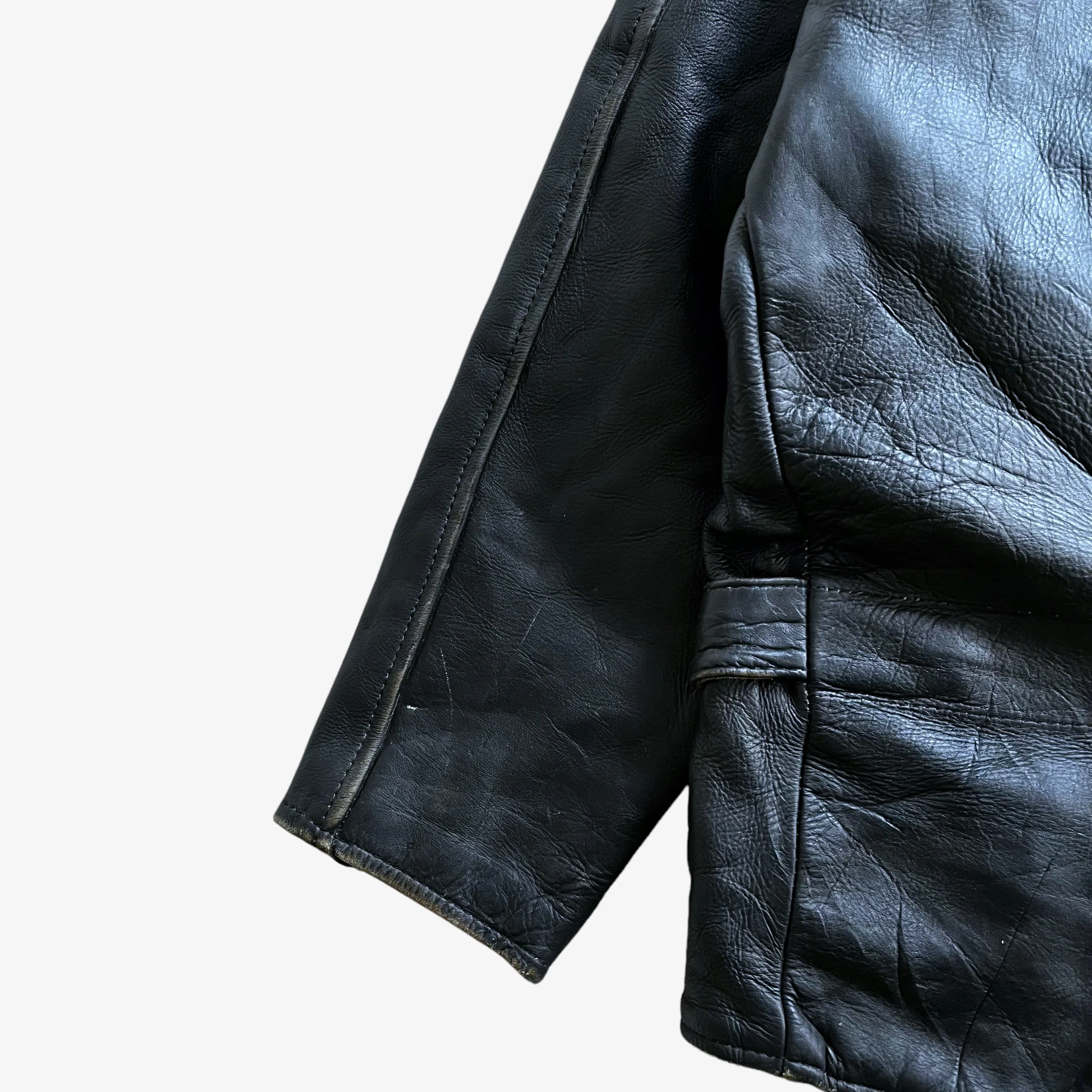 American Eagle Embossed Leather Pilot Jacket