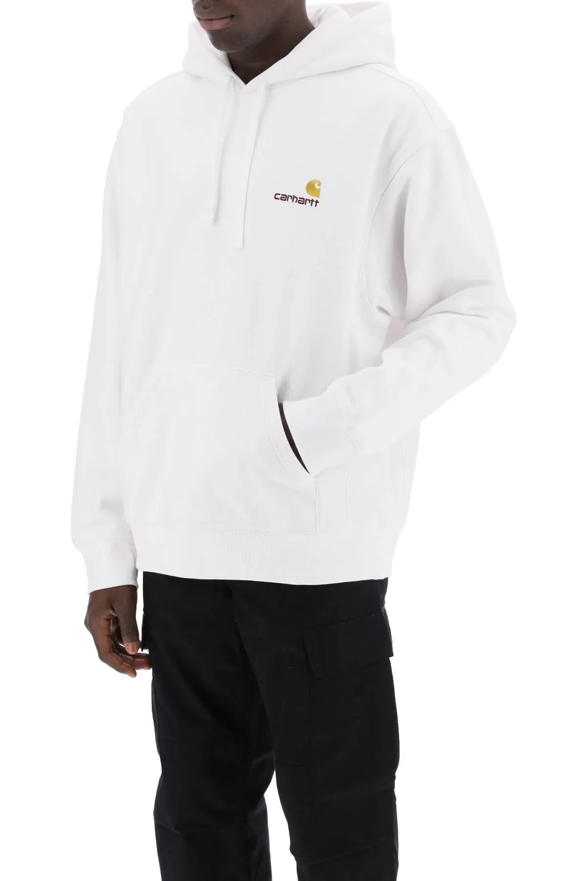 american script hoodie I028279 WHITE