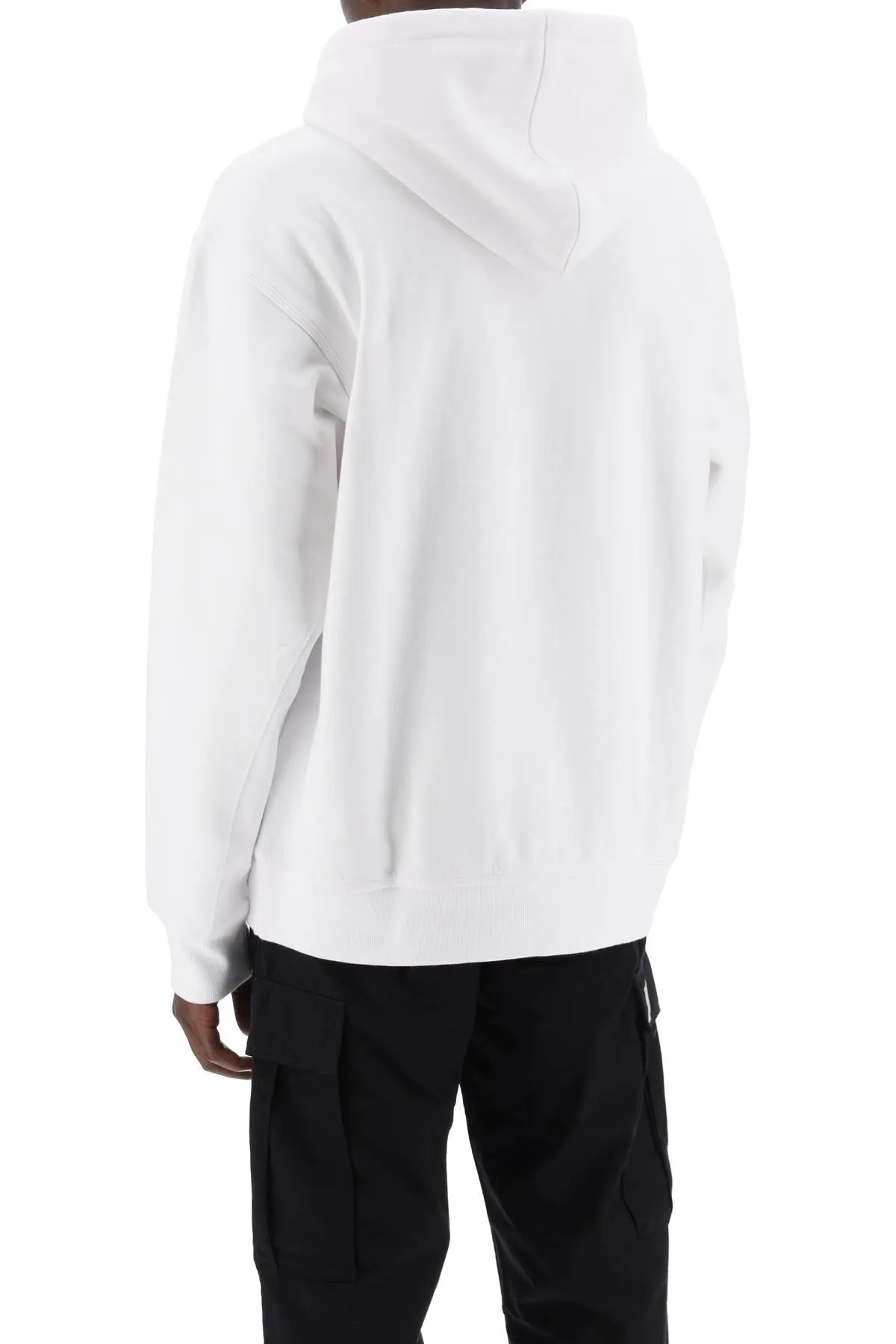 american script hoodie I028279 WHITE
