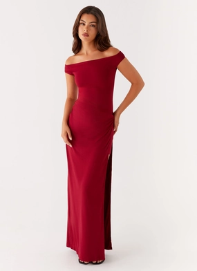 Fit Choice Amerie Maxi Dress - Maroon