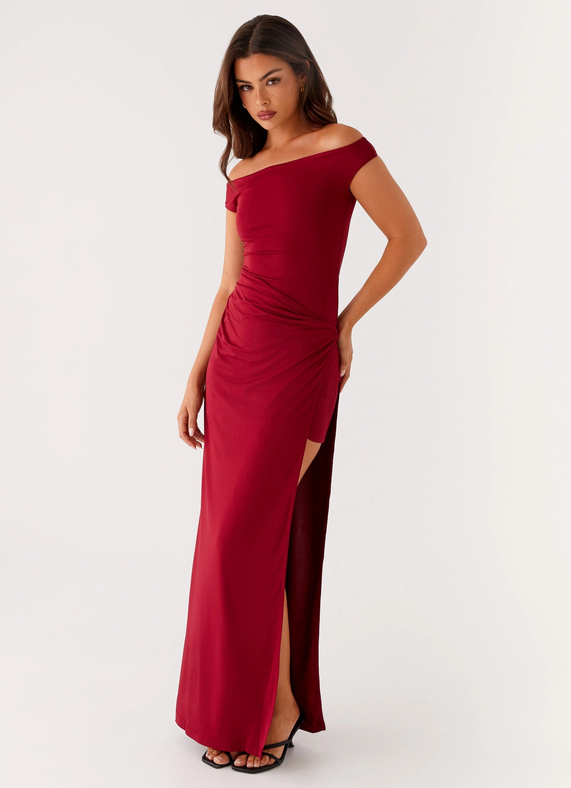 Relax Form Perfect for Layering Amerie Maxi Dress - Maroon