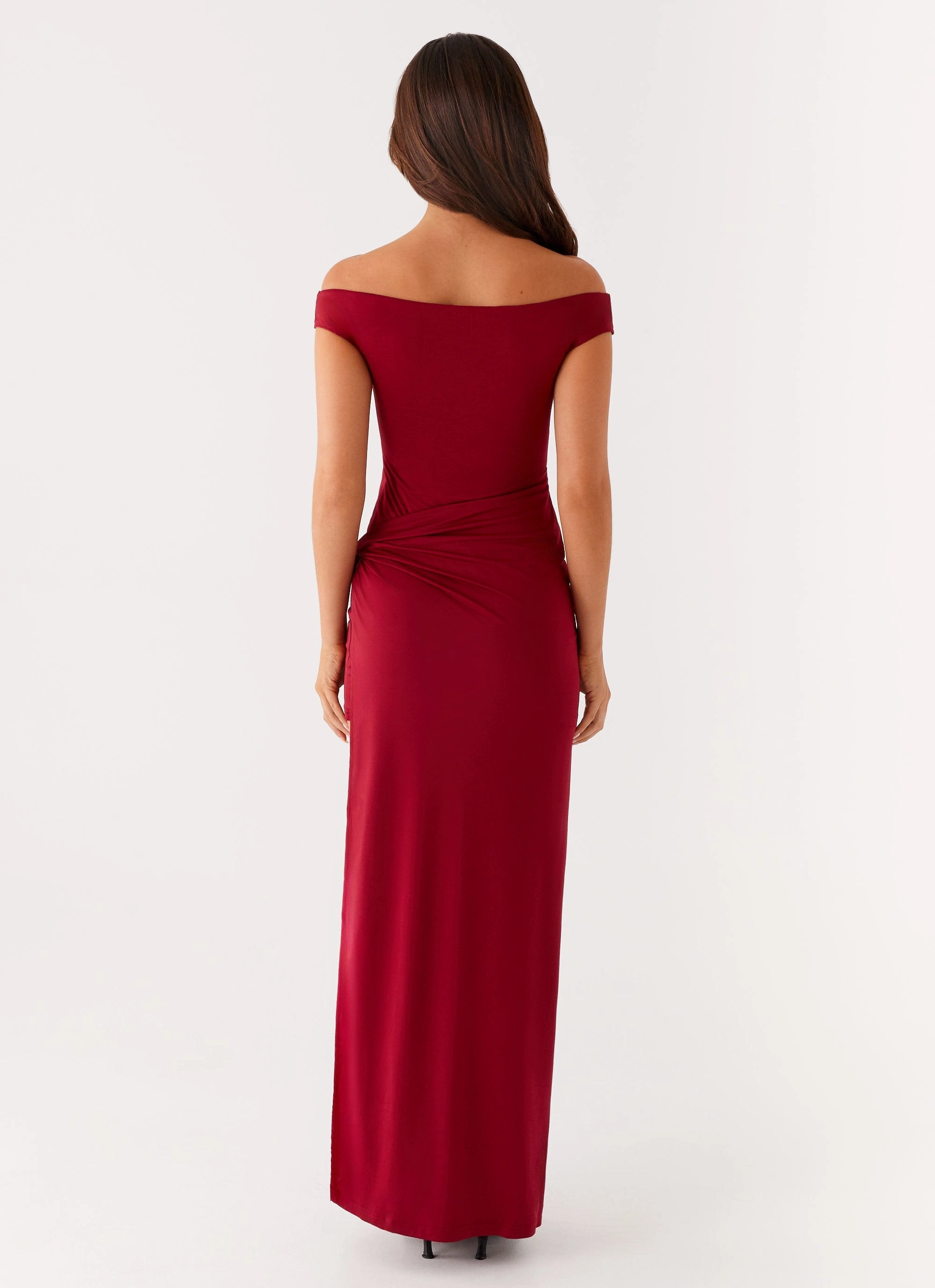 Amerie Maxi Dress - Maroon Casual Fit