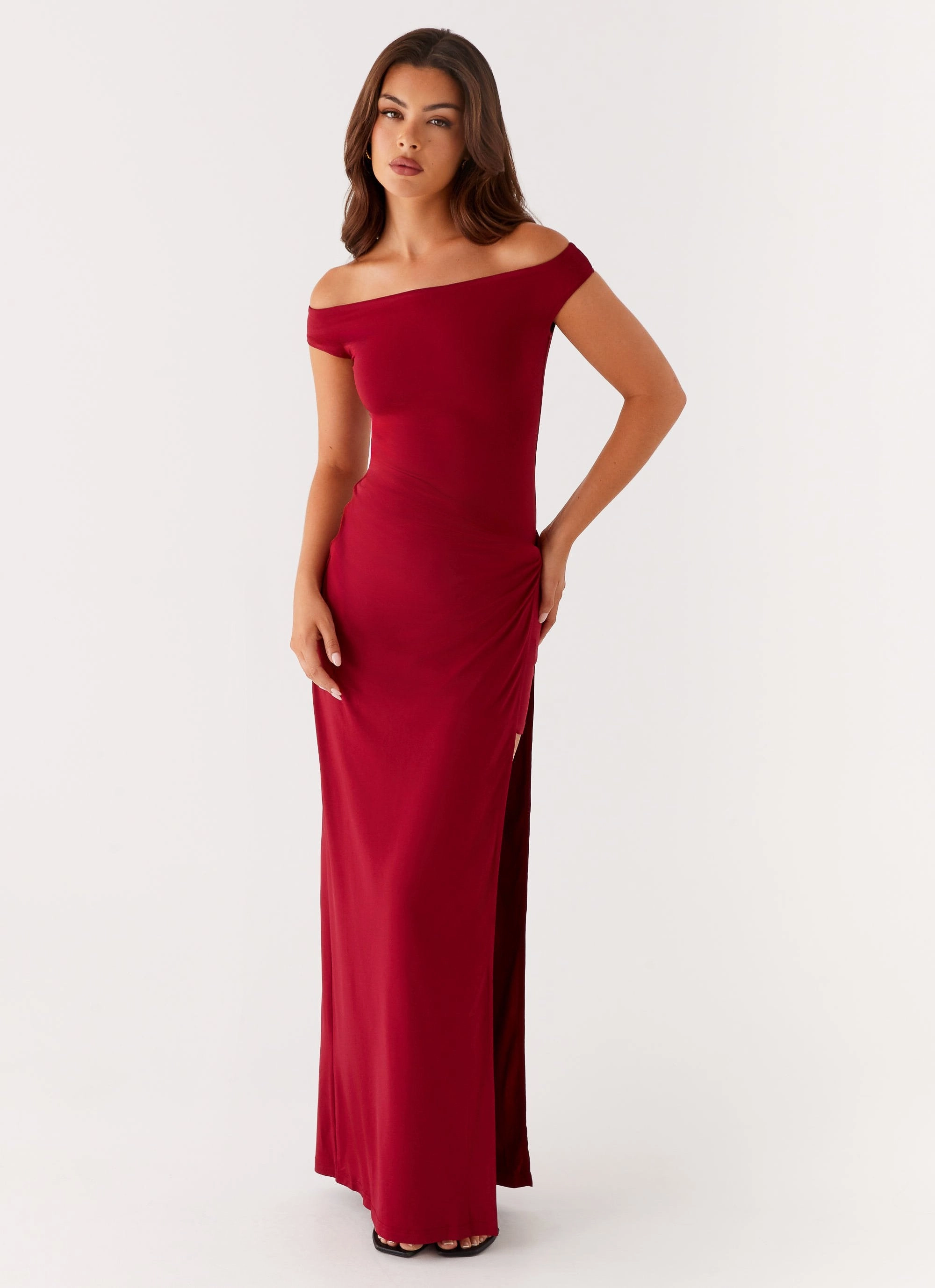 Fit Choice Amerie Maxi Dress - Maroon