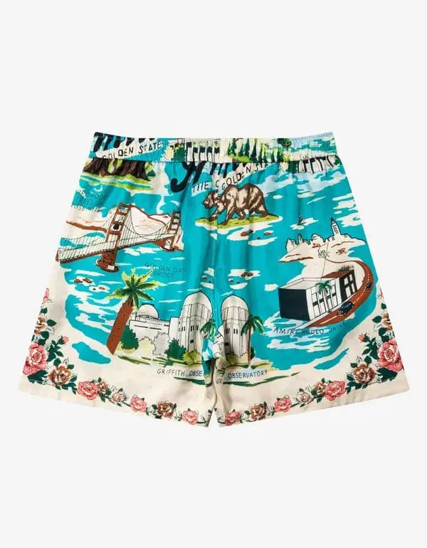 Amiri California Hawaiian PJ Shorts