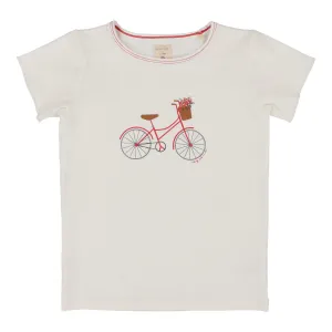 Analogie Bike Girls T-Shirt Short Sleeve - White (Graphic Denim Collection)