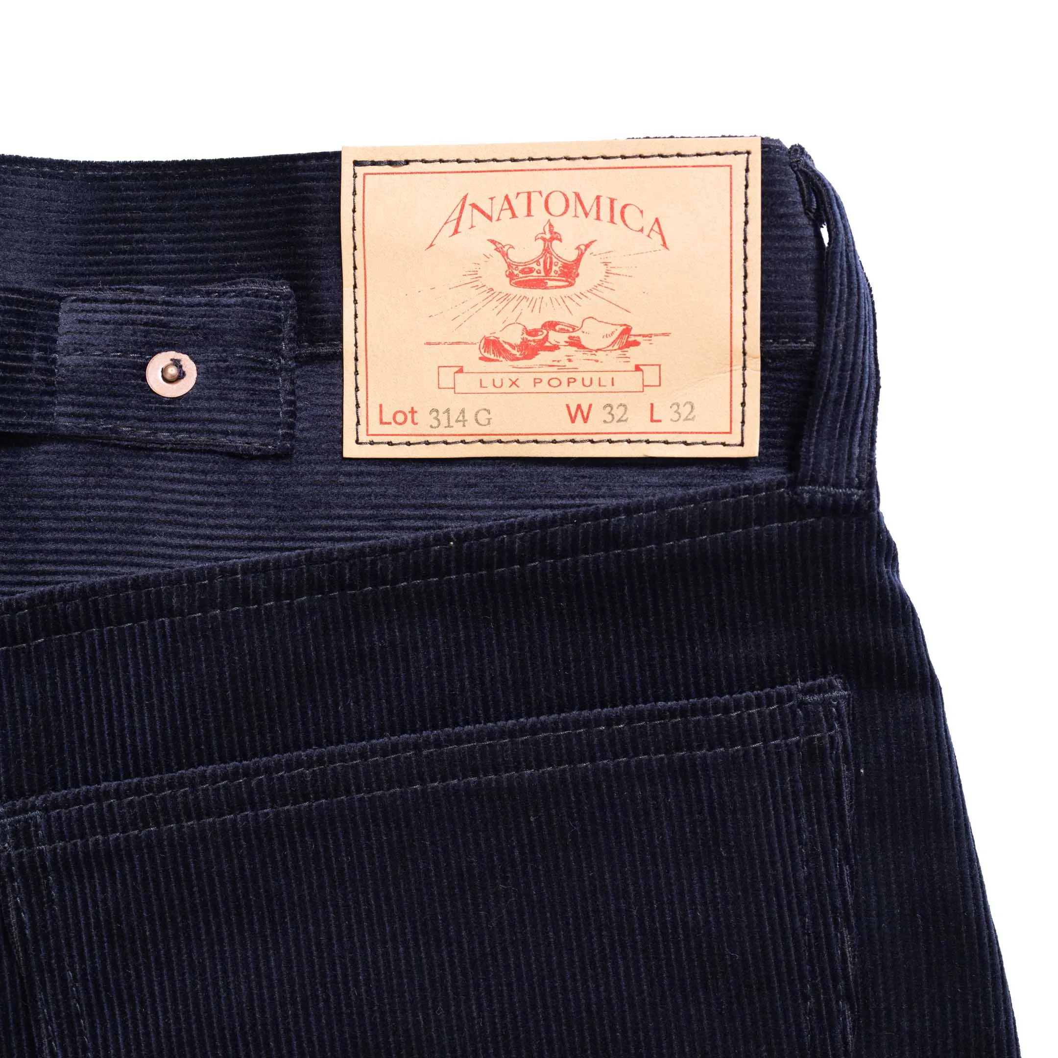 Anatomica 314 Gary Corduroy Trousers Navy