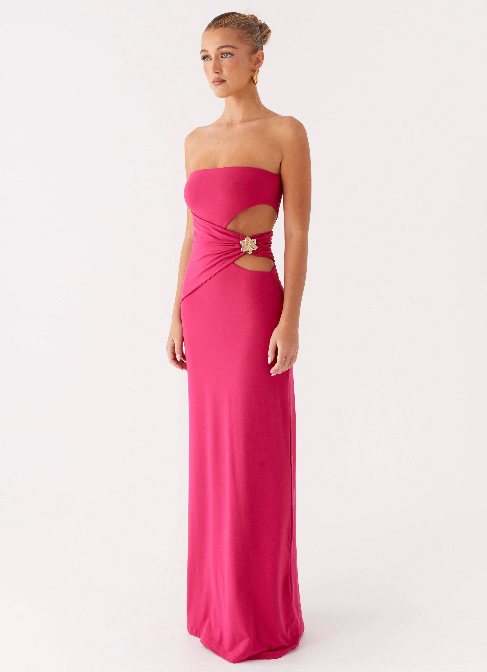 Anetta Maxi Dress - Fuchsia Chic Mom