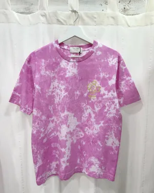ANGEL BUBBLE PINK - Tie Dye Organic Cotton T-shirt