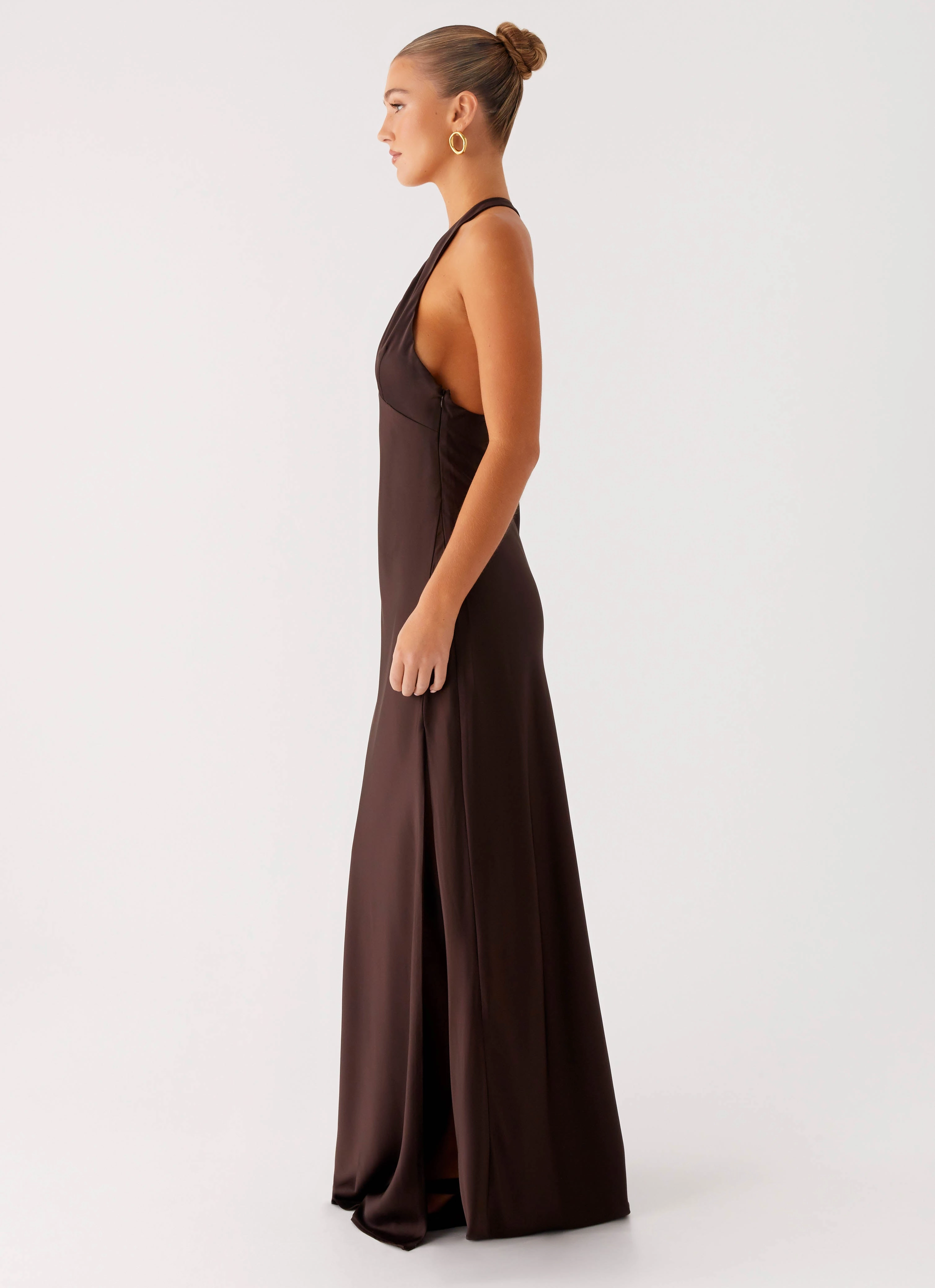 Smooth Curve Angie Maxi Dress - Chocolate