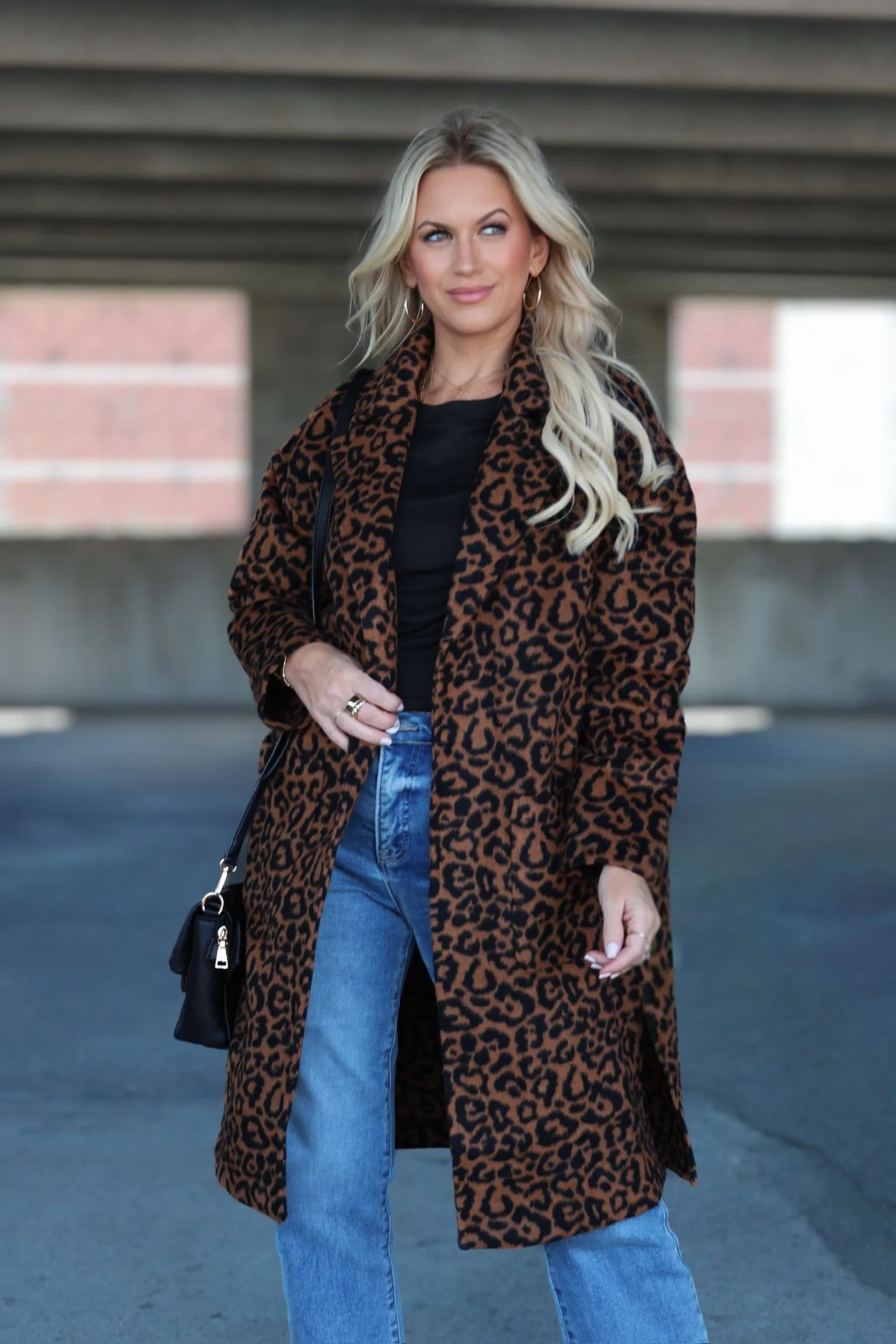 Soft Lined Interior Animal Instinct Leopard Coat