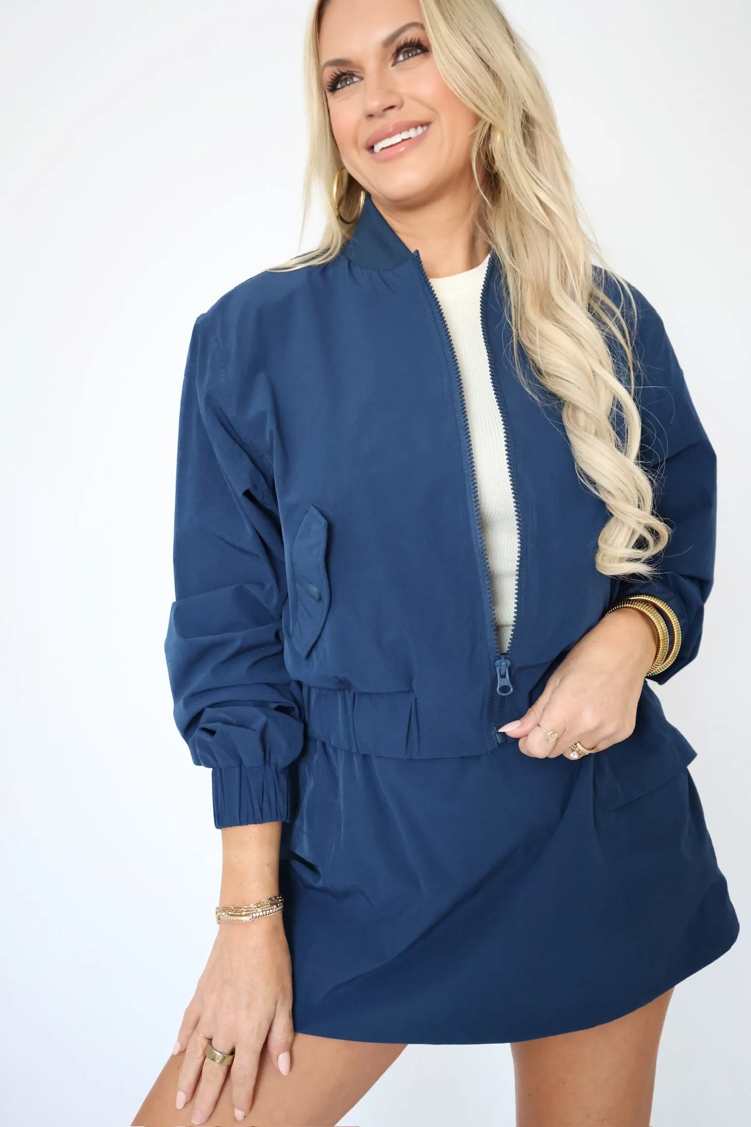 Anna Bomber Jacket (FINAL SALE) Non Restrictive Mobility Reinforced Zippers