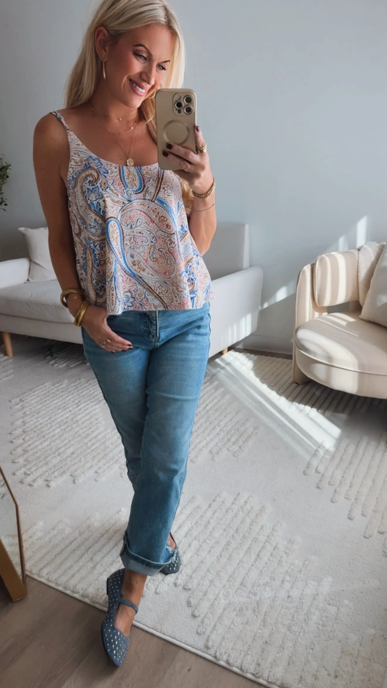 Soft touch finish Aria Cami Top