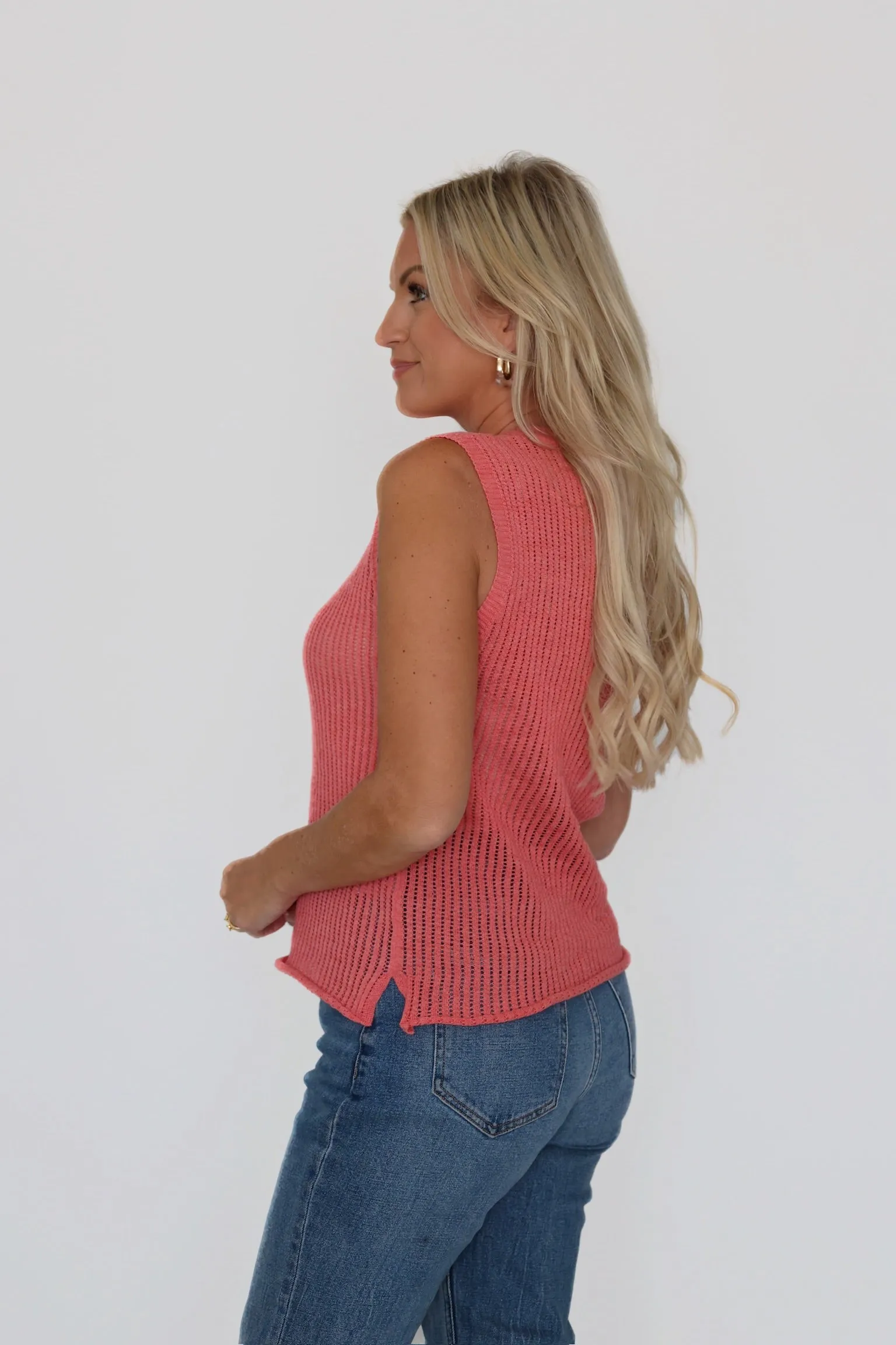 Quest Knit Top MultiPanelDesign GarmentDyed