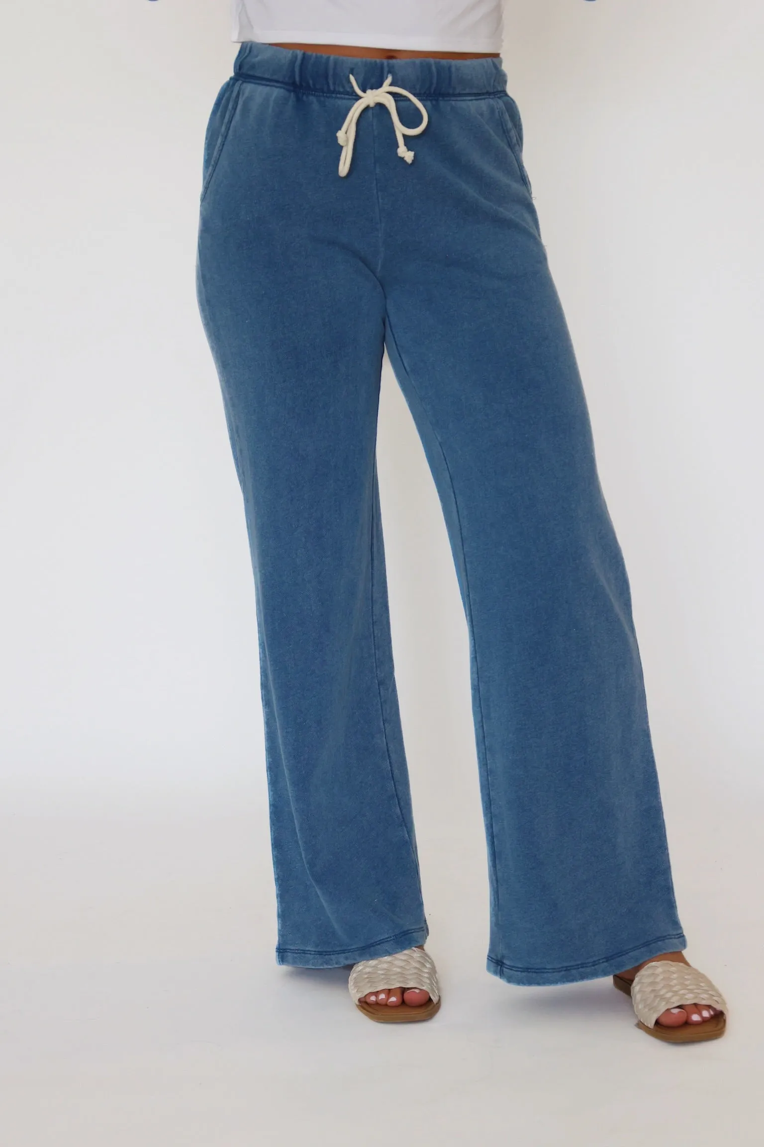 Secure Waistband Hunter Knit Denim Pant - Vintage Indigo