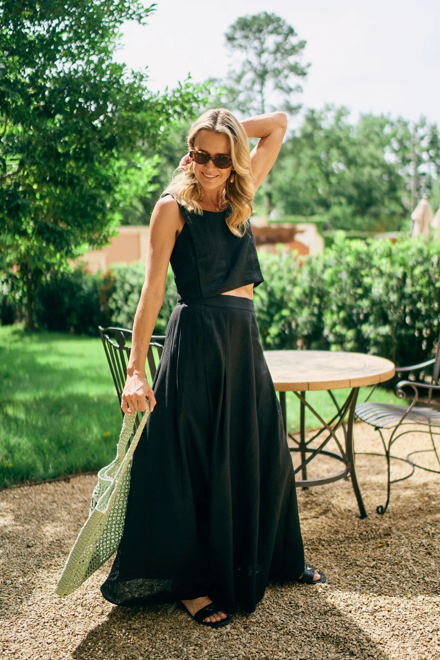 MASON'S DAUGHTER | Sophia Top, Black ResilientElasticBand