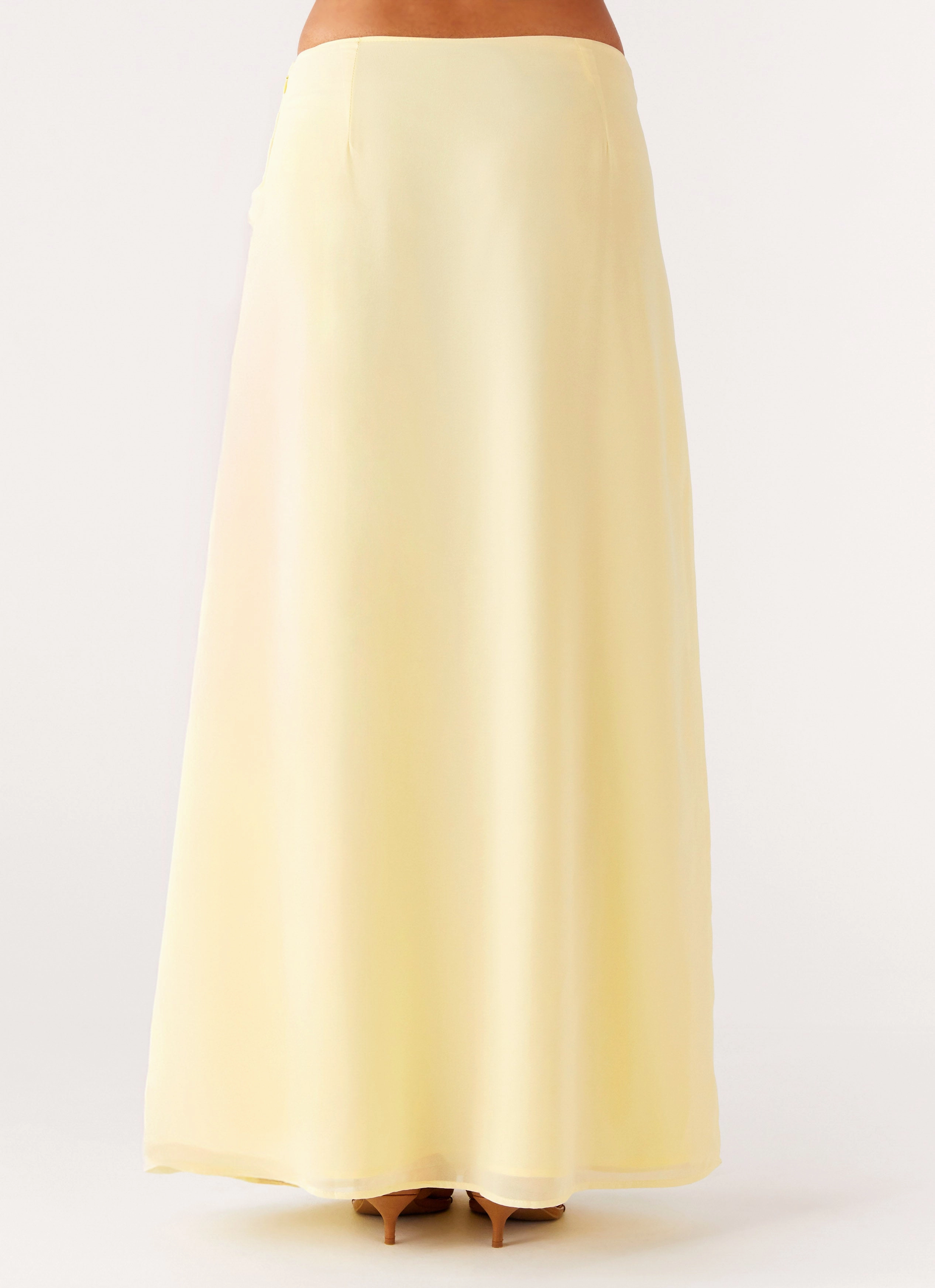 Printed design Cuffed hem Anuhea Maxi Skirt - Yellow