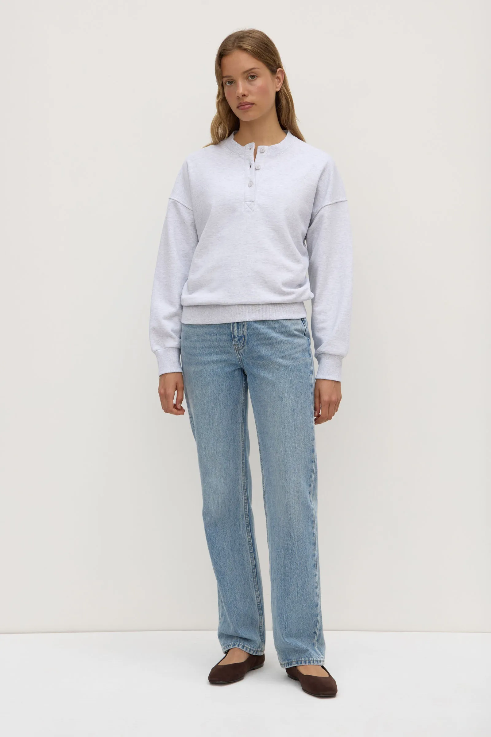 Cozy Blouse Hidden Storage Pockets Anya Fleece Crew