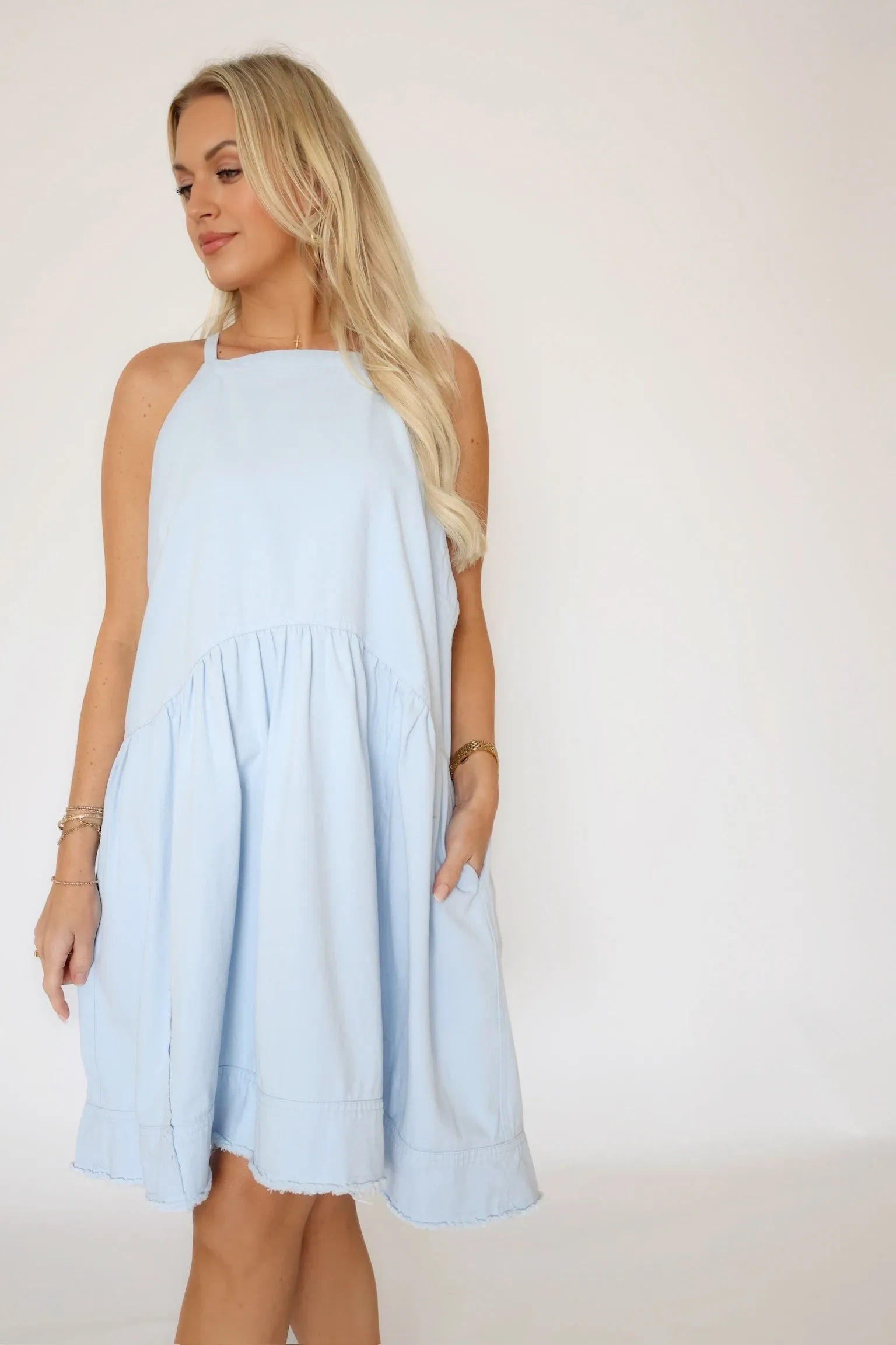 April Apron Dress (FINAL SALE) Knot-Detail