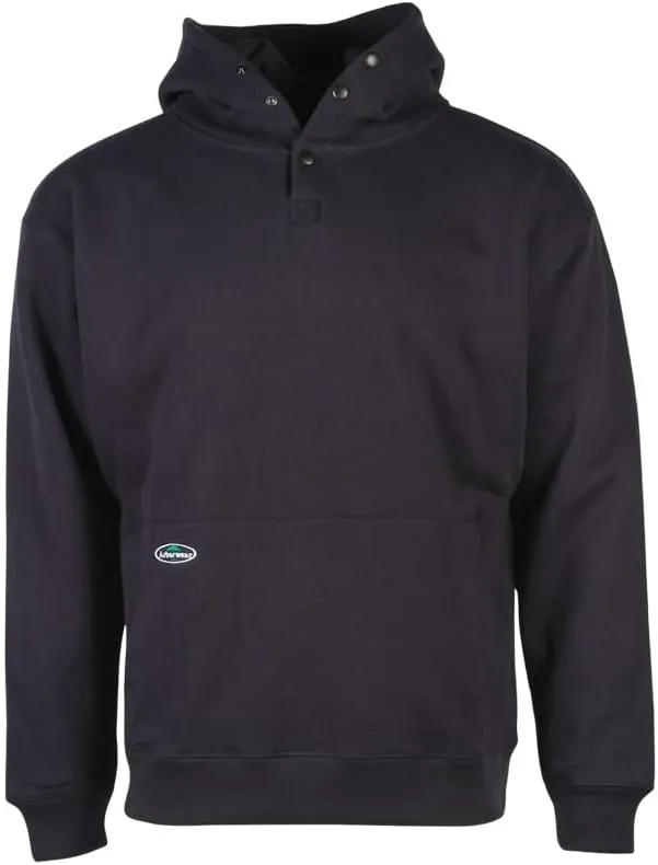 Arborwear Double-Thick Hooded Pullover Sweatshirts For Men - Heavyweight Hoodies With Snap Neck Collar and Handwarmer Pouch