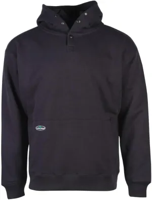 Arborwear Double-Thick Hooded Pullover Sweatshirts For Men - Heavyweight Hoodies With Snap Neck Collar and Handwarmer Pouch