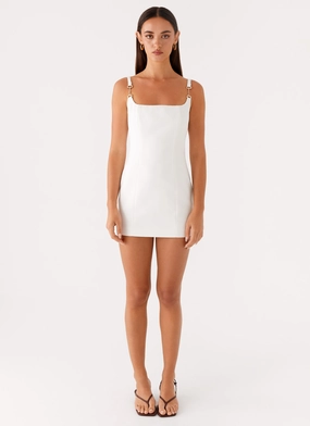 Cozy Touch Aretha Mini Dress - White