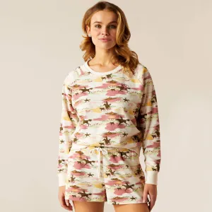 Ariat Women's Hawaiian Logo Sweatshirt in Hawaiian Oatmeal Heather (Available in Regular & Plus Sizes)