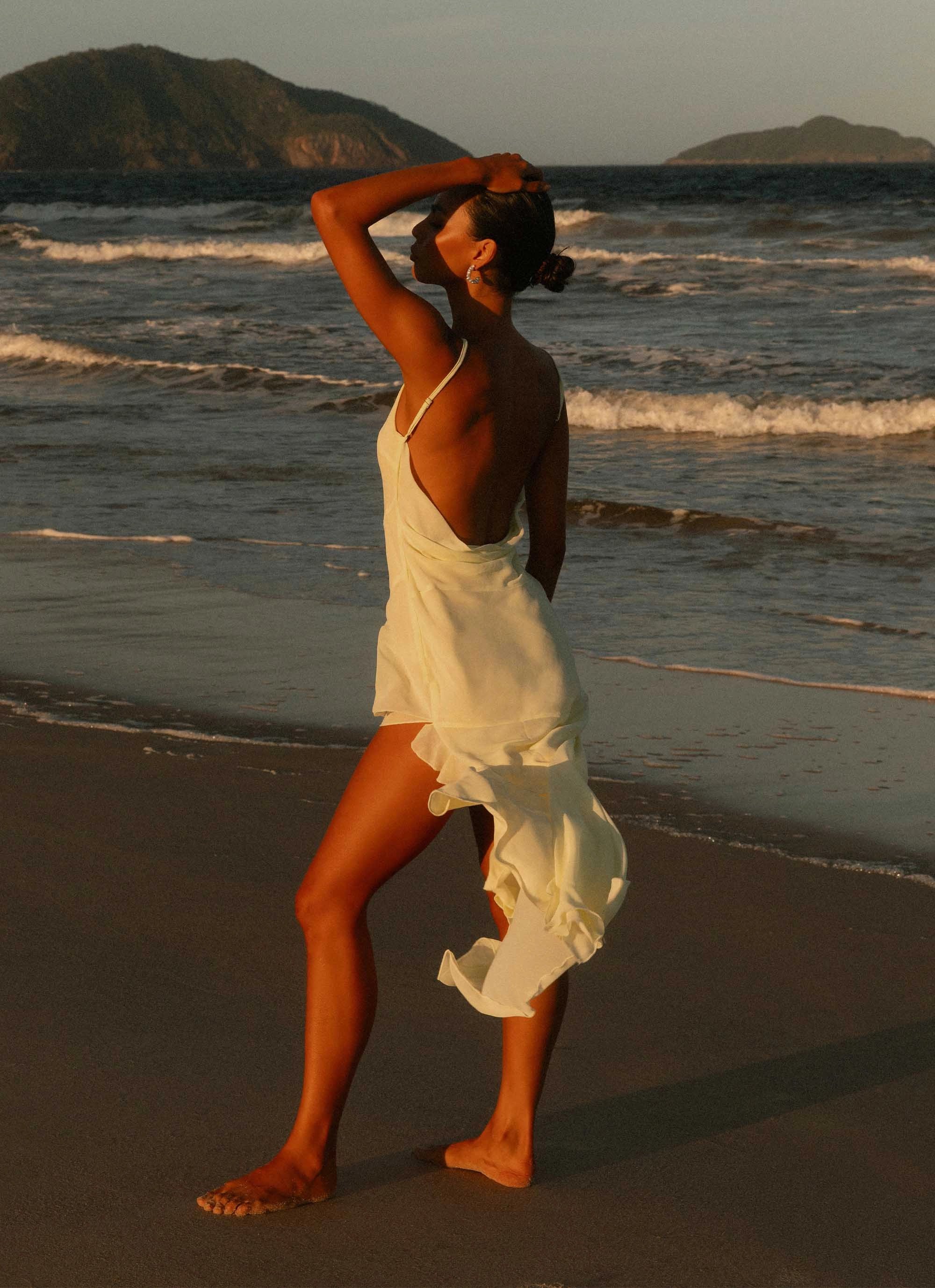 All Purpose Matte-finish Ariel Maxi Dress - Baby Yellow