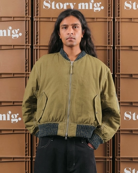 Edgy Layers Seed Bomber - Olive Wonky-Wear