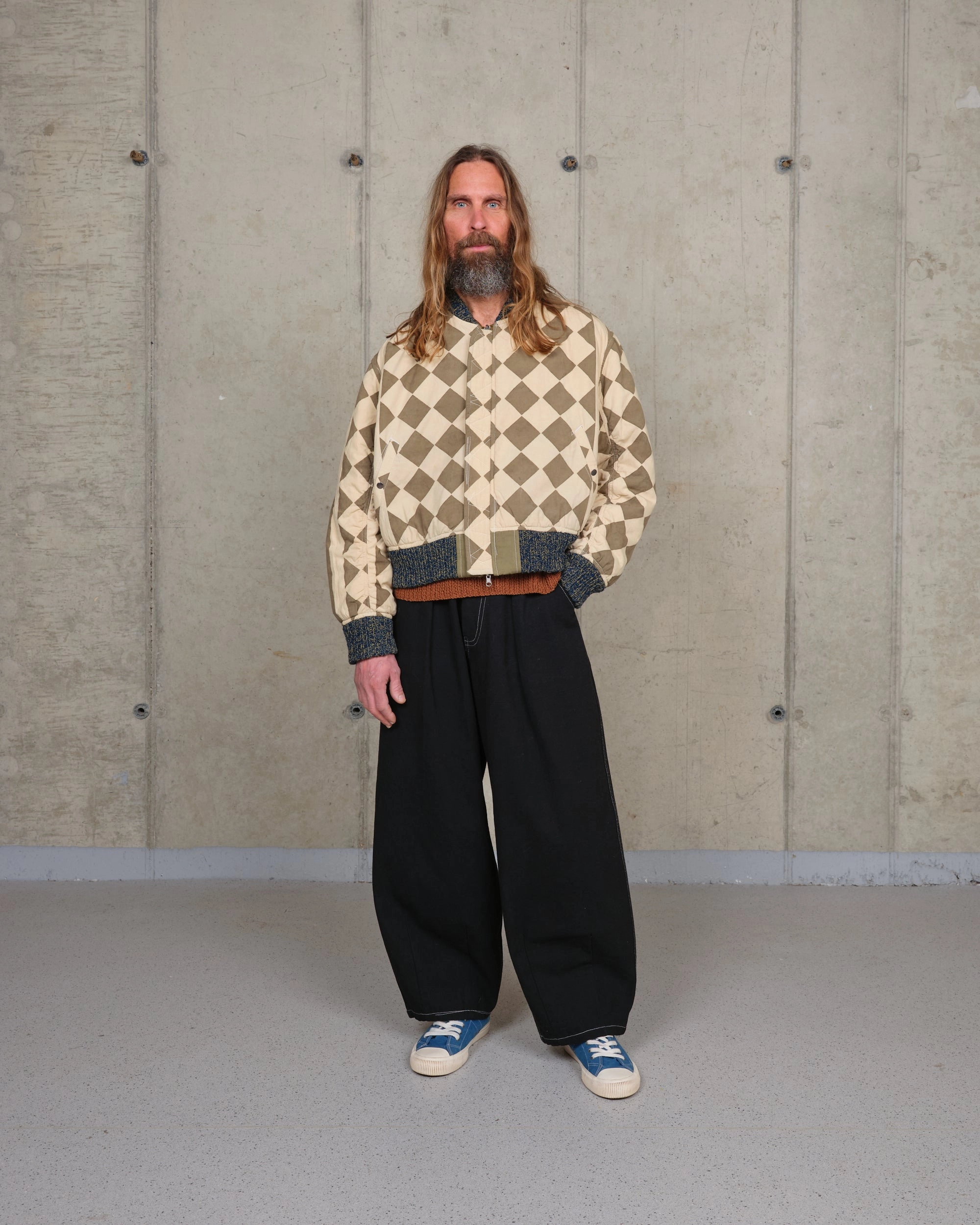 Flattering Shape Design Smart Waistband Design Seed Bomber - Olive Wonky-Wear