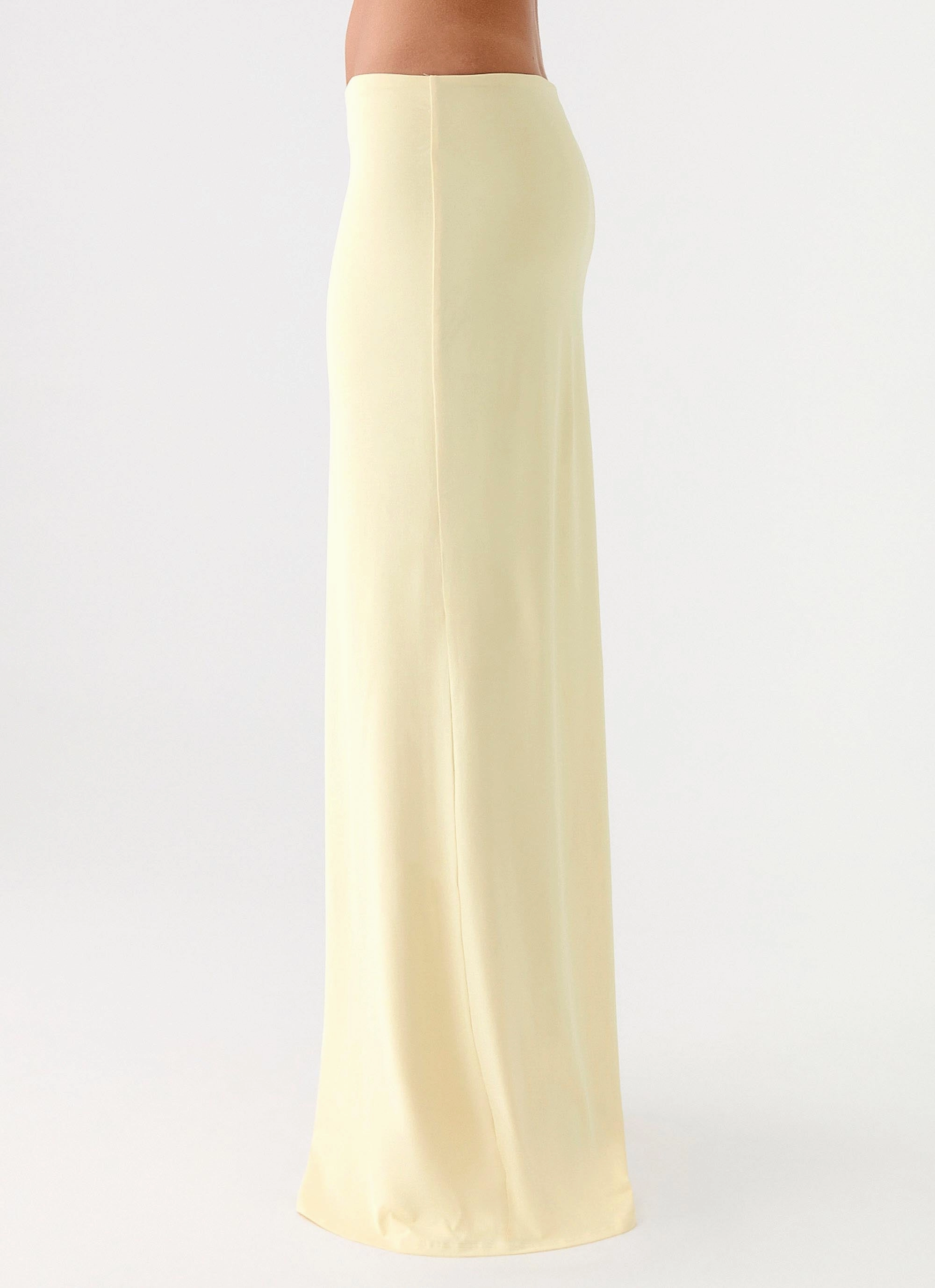 Ashi Maxi Skirt - Yellow Static free Comfort Fit Wear