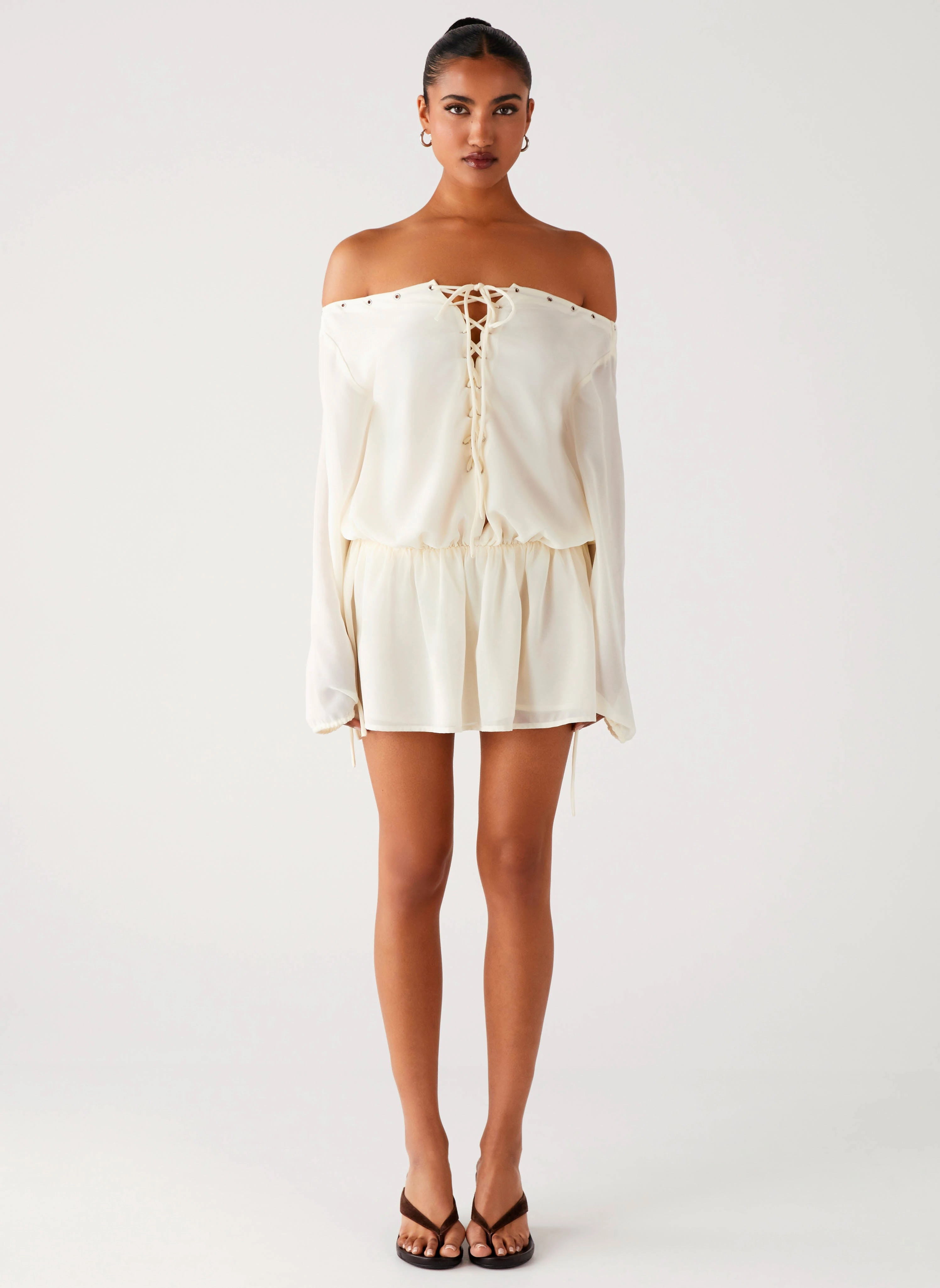 Minimal Core Astaria Mini Dress - Ivory