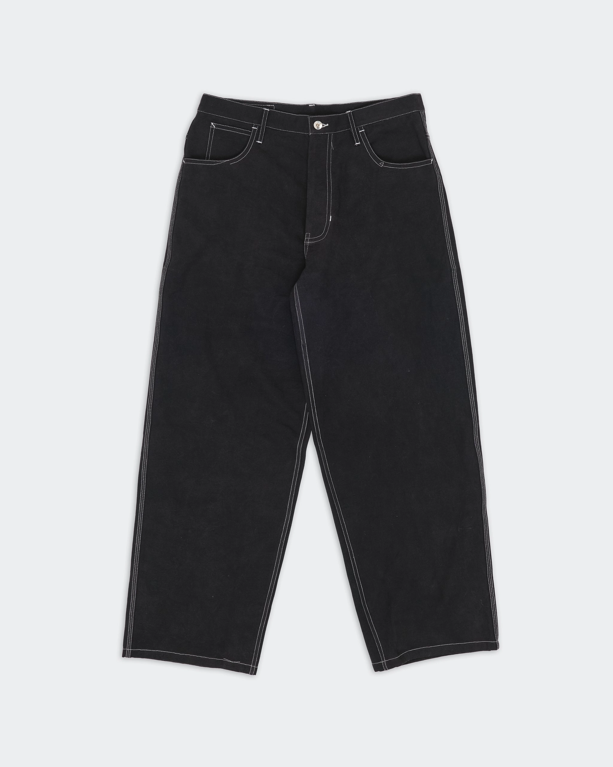 Poetry Pants - Black Wonky-Wear Street Motion