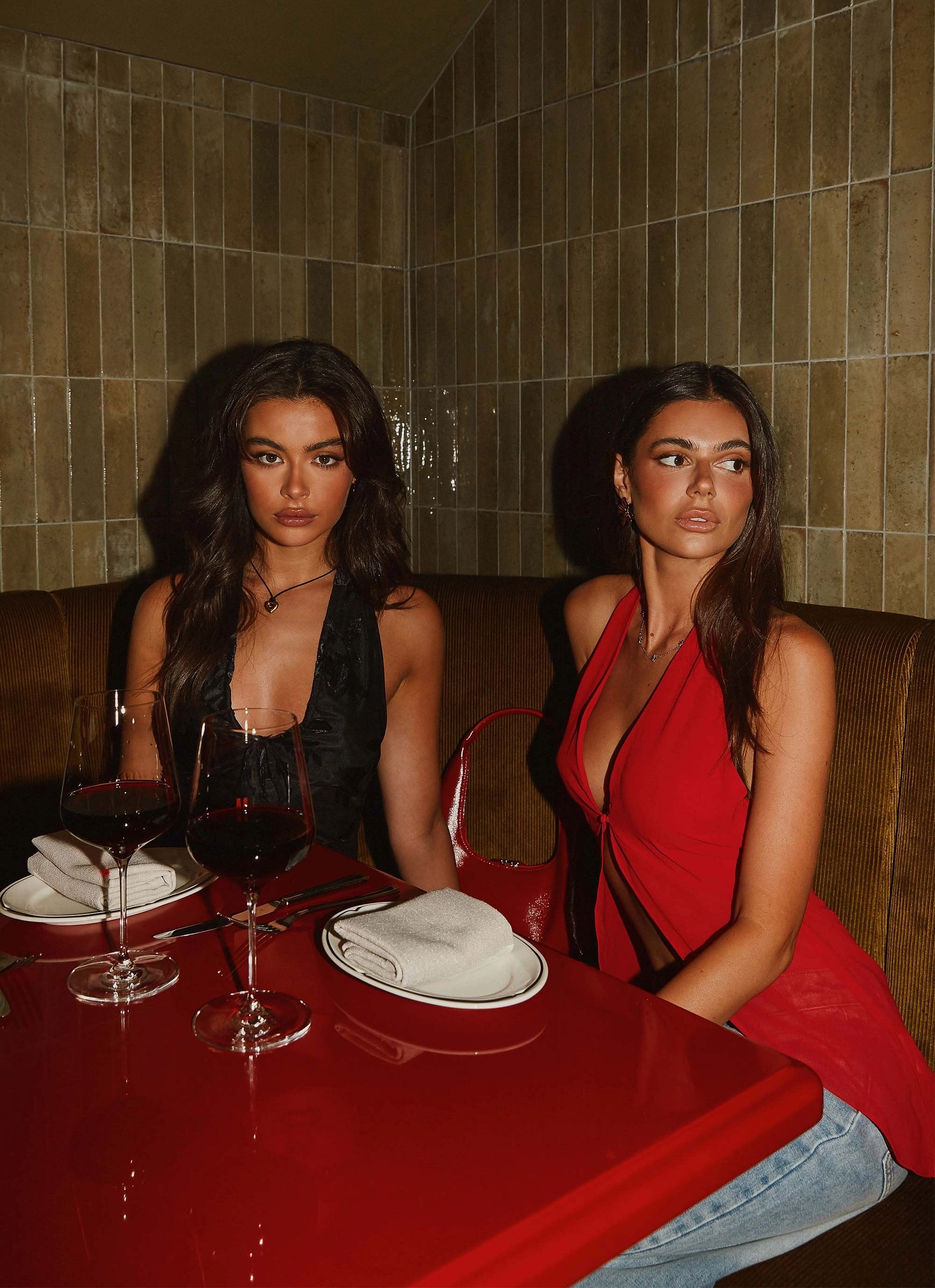 DurableWeave Everyday Comfort Fit At Last Halterneck Top - Rouge Red