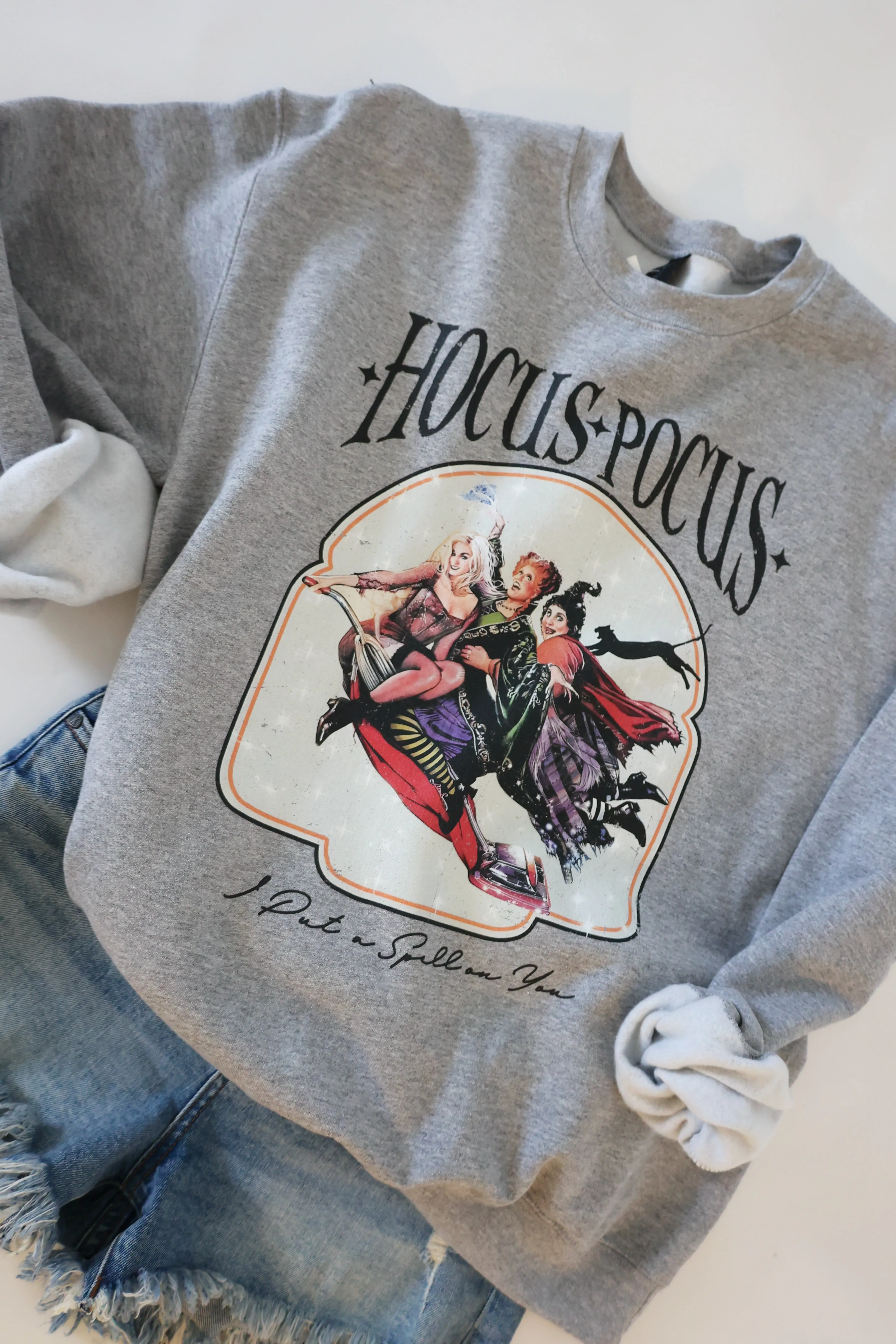 TearResistant Blends Temperature control Retro Hocus Pocus Sweatshirt