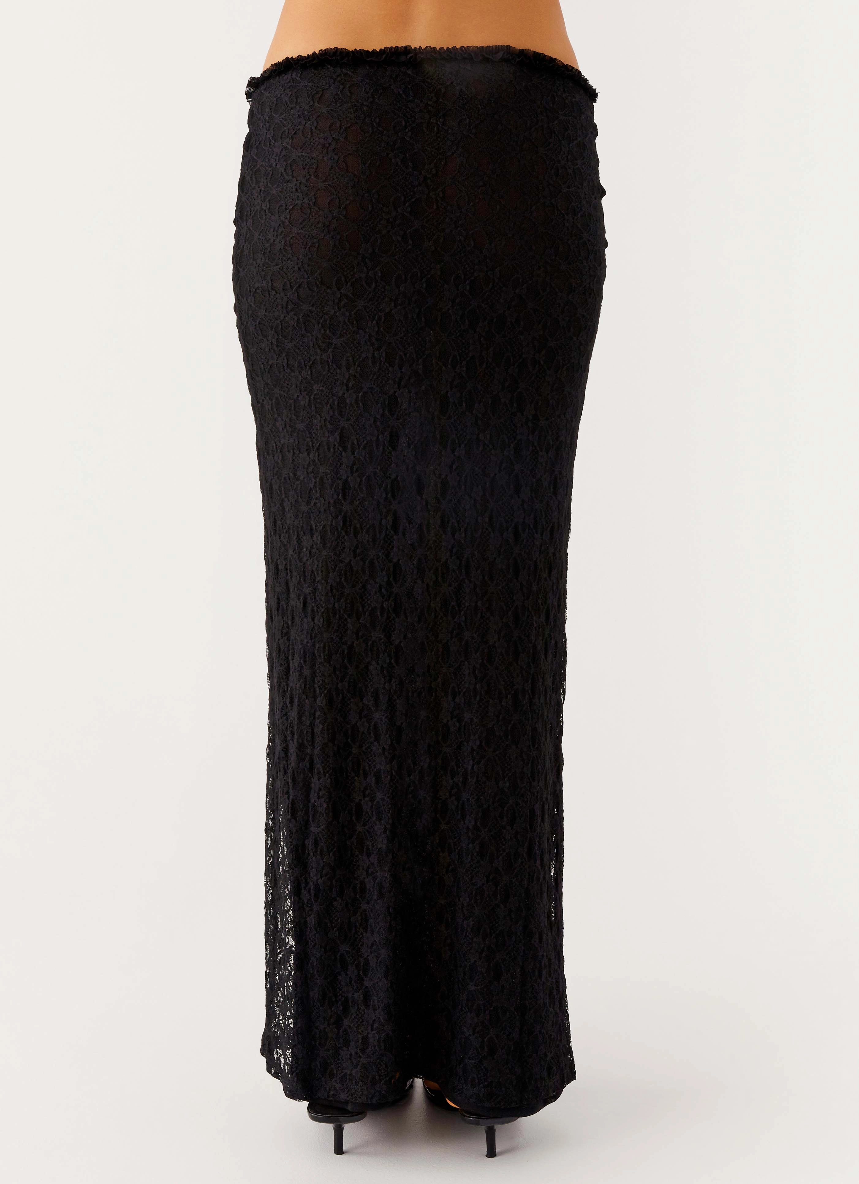 Ophira Maxi Skirt - Black Tough Style