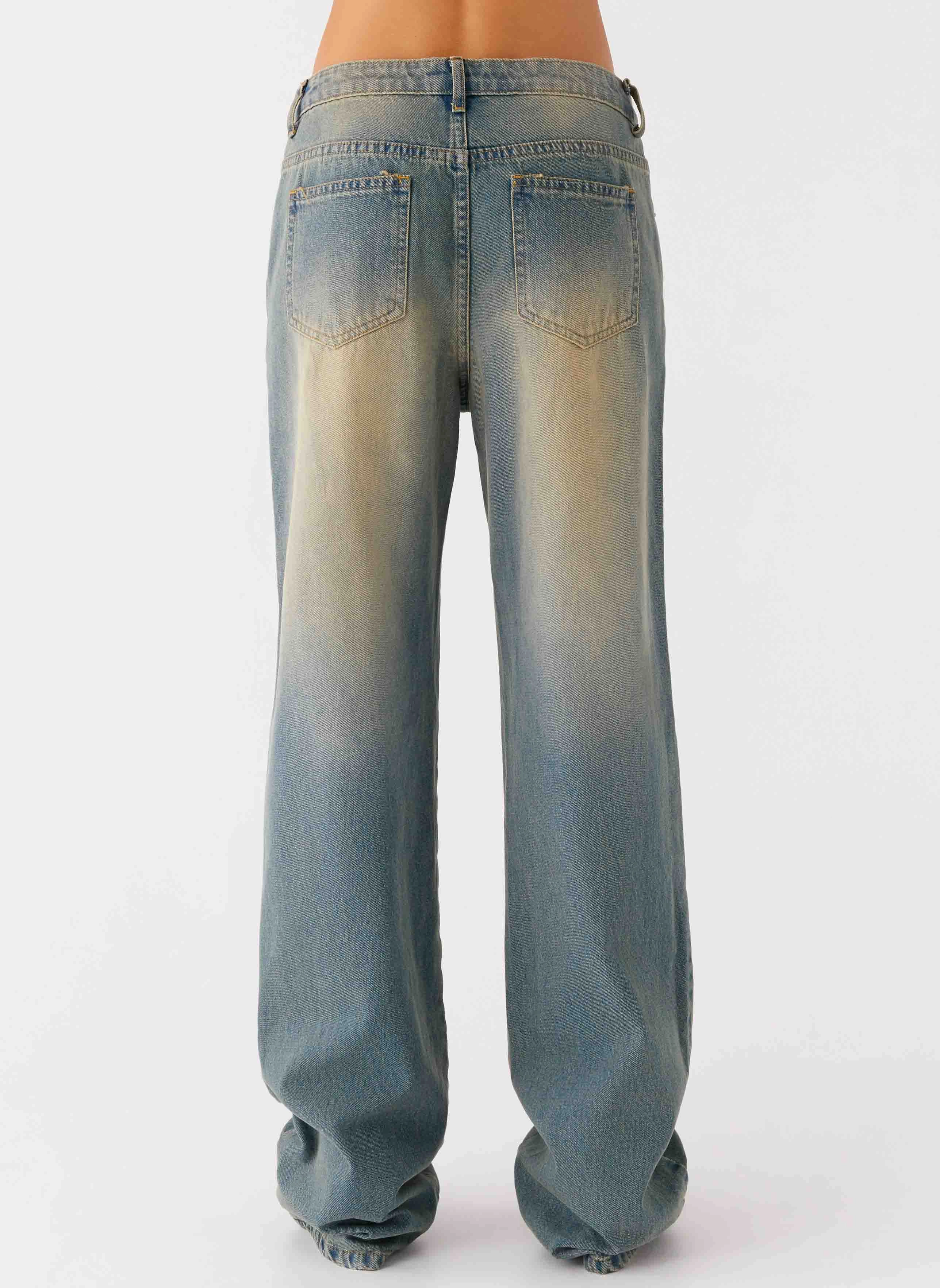 Abrasion Resistant Fabric San Diego Straight Leg Jeans - Blue Wash