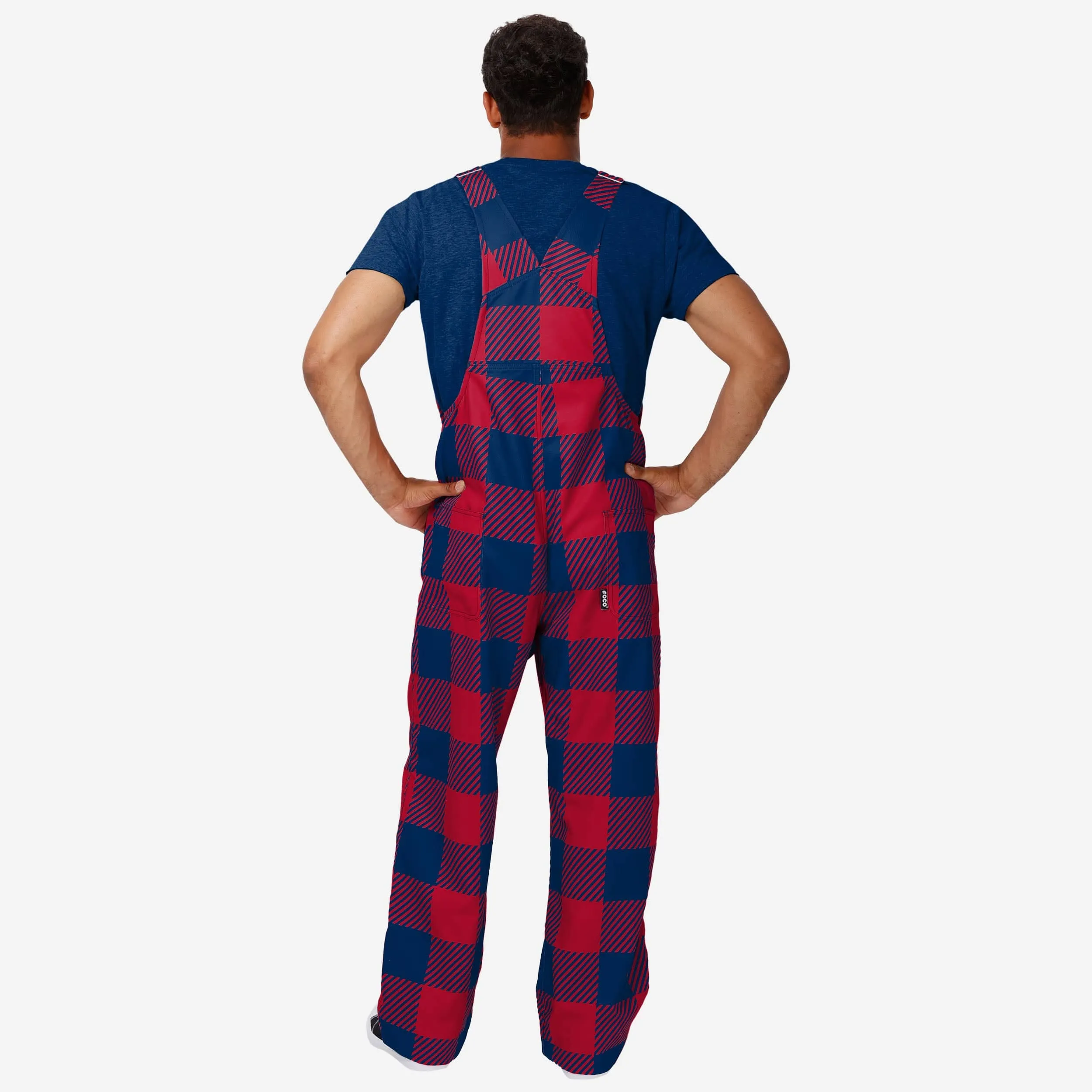 Atlanta Braves Mens Plaid Bib Overalls