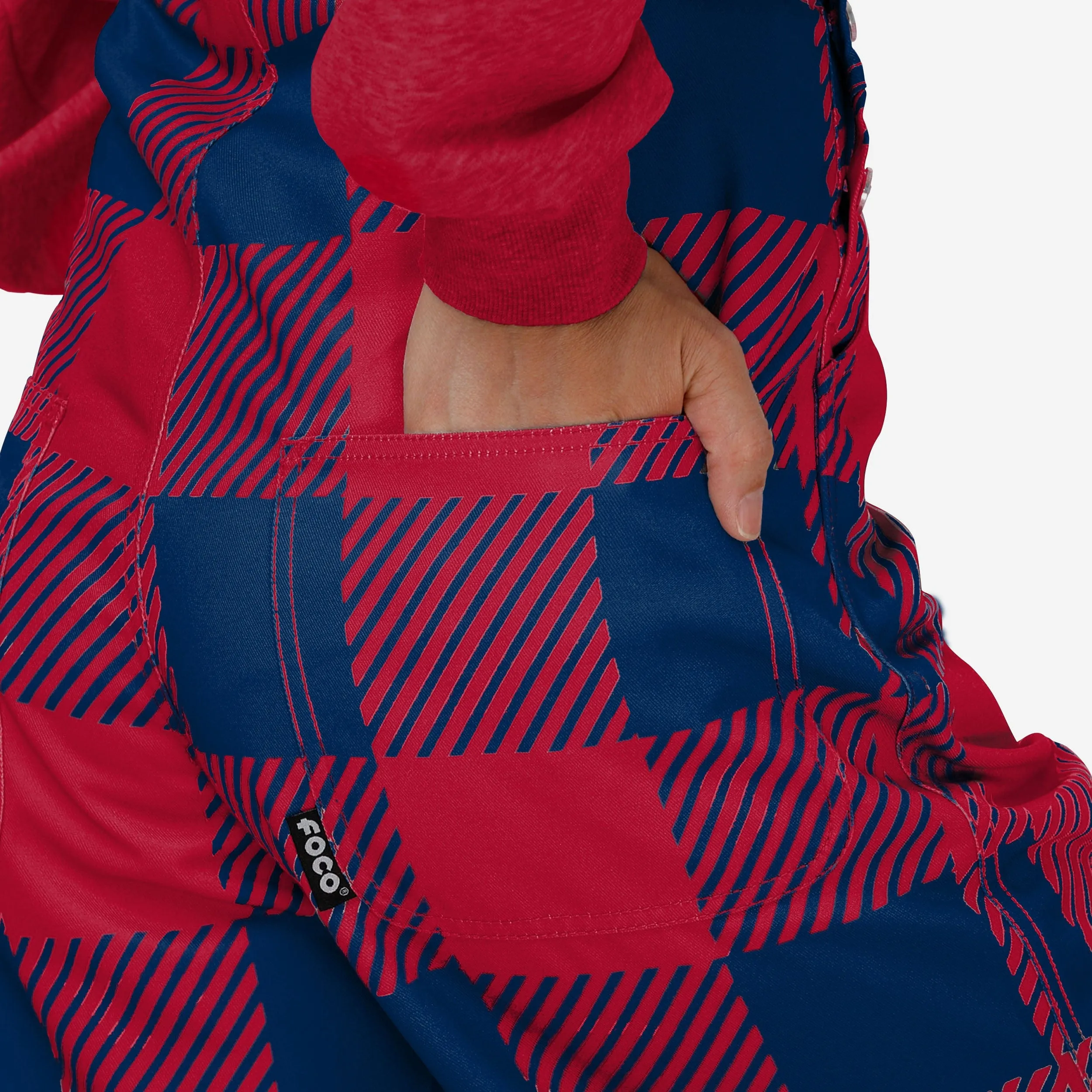 Atlanta Braves Womens Plaid Bib Overalls