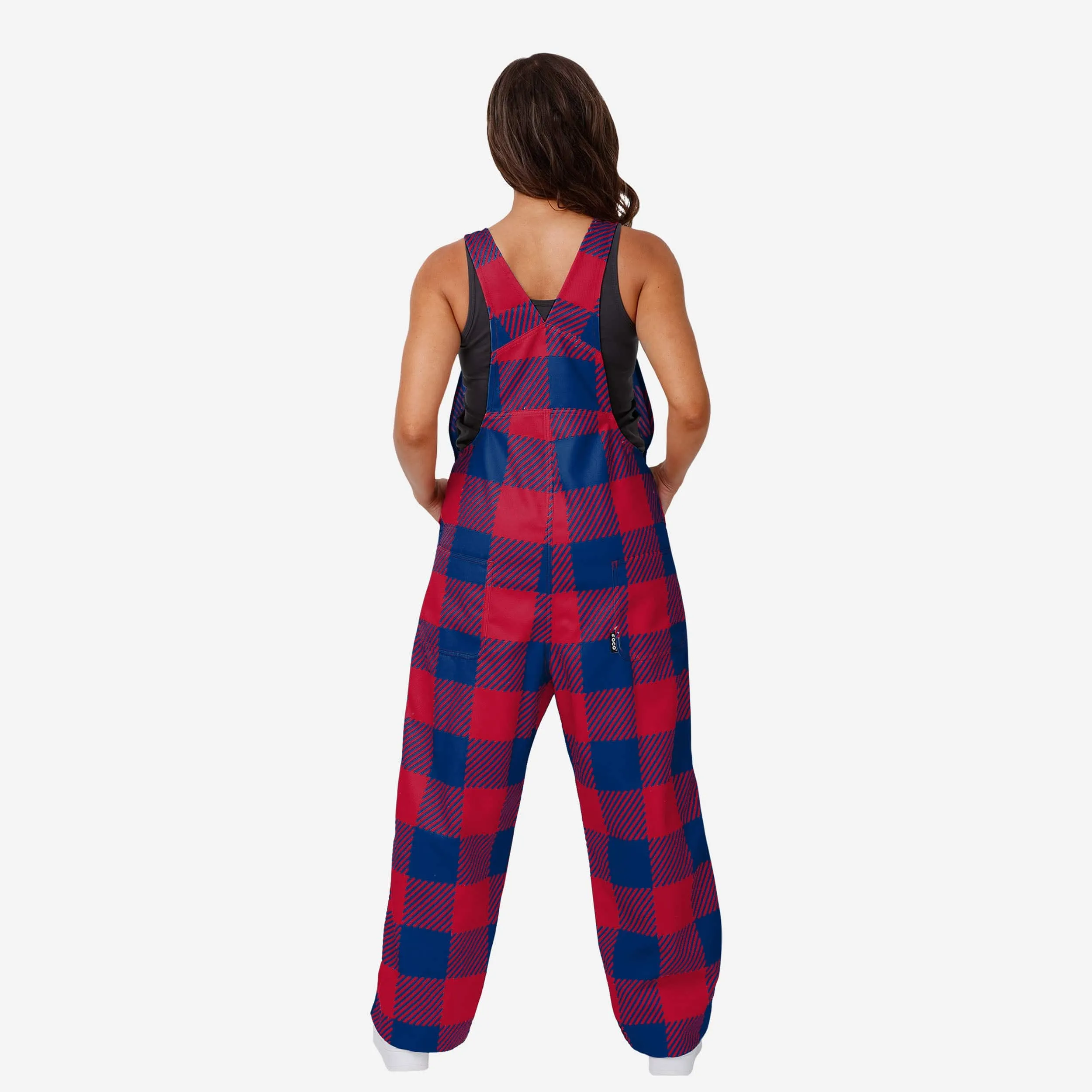 Atlanta Braves Womens Plaid Bib Overalls