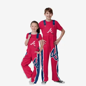 Atlanta Braves Youth Team Stripe Bib Overalls