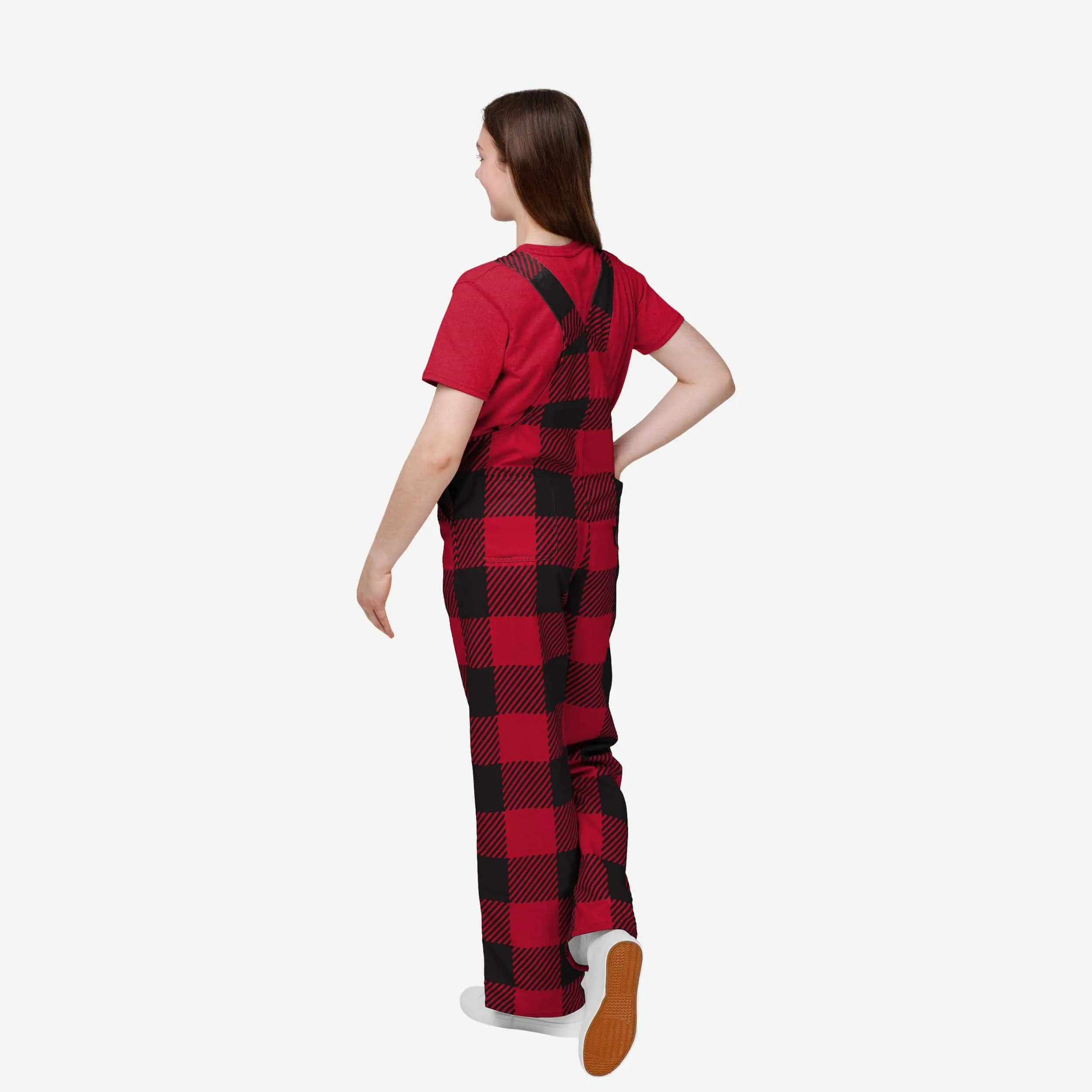 Atlanta Falcons Youth Plaid Bib Overalls