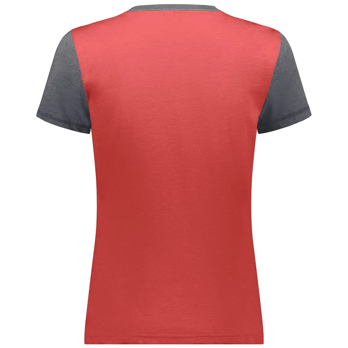 Augusta Sportswear Women's Scarlet Heather/Carbon Heather Gameday Vintage Ringer Tee