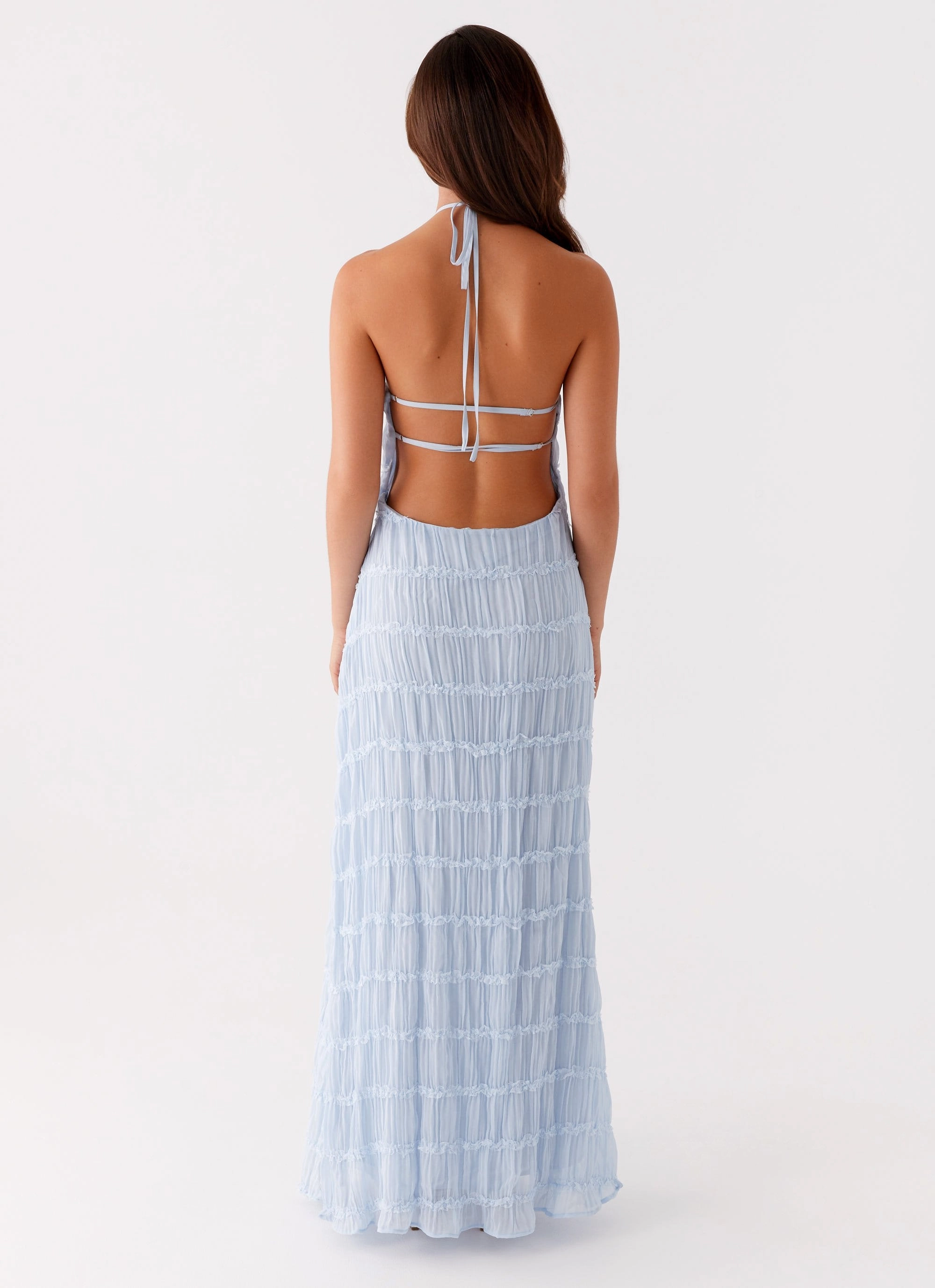 Aullie Maxi Dress - Blue Neutral Mood Light Fall