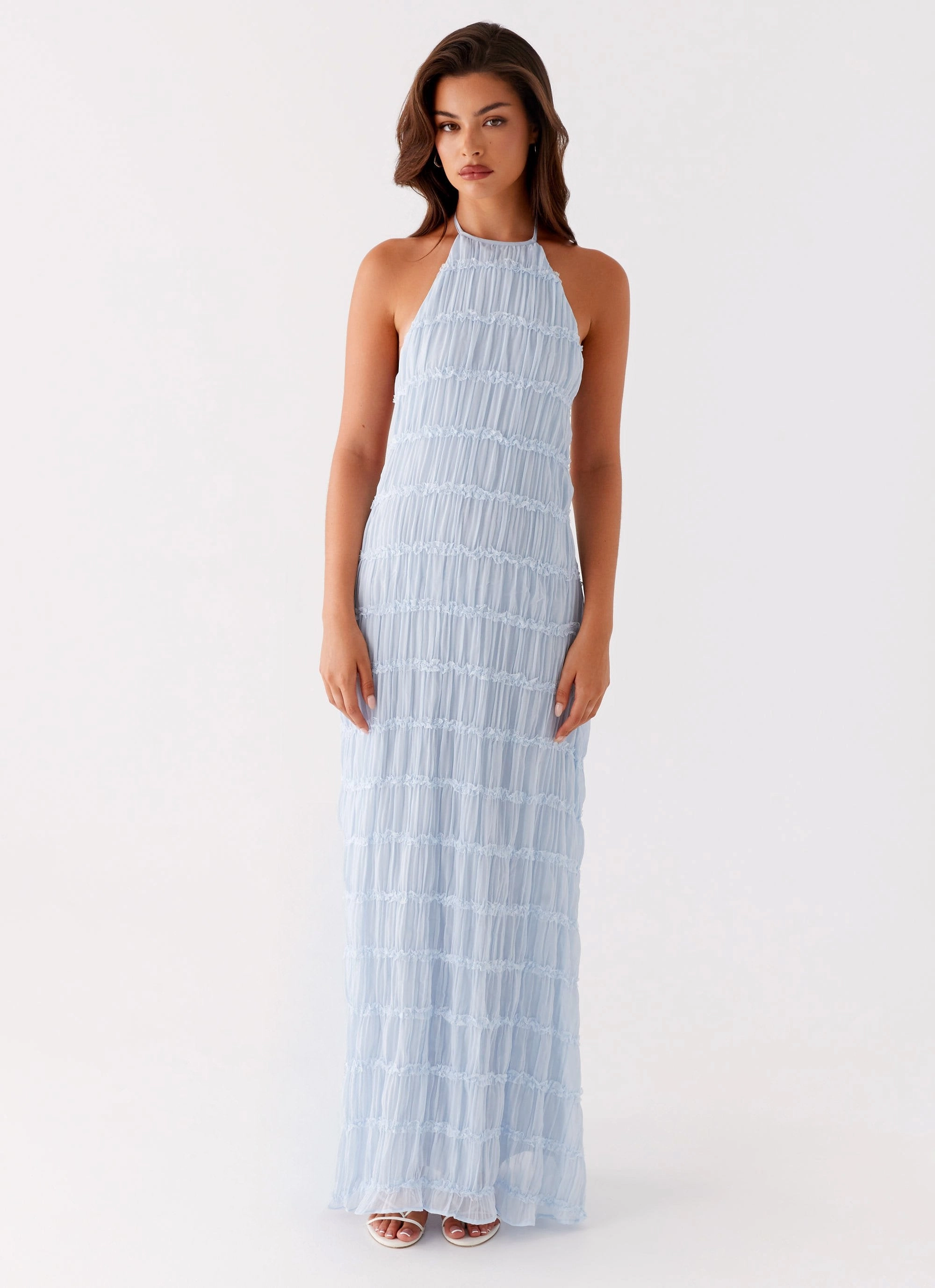 Flexible Cut Aullie Maxi Dress - Blue