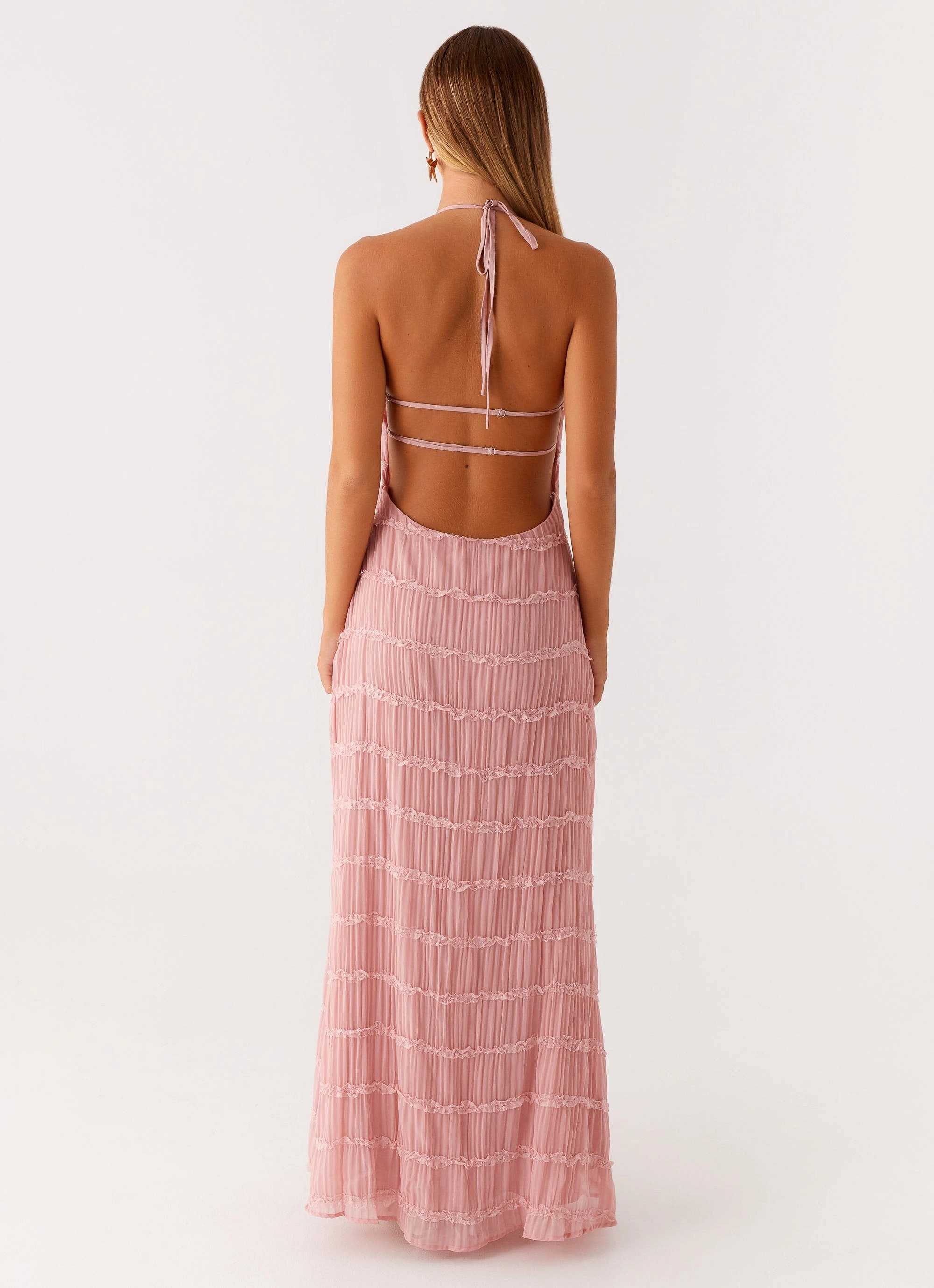 Aullie Maxi Dress - Pink Euro Touch