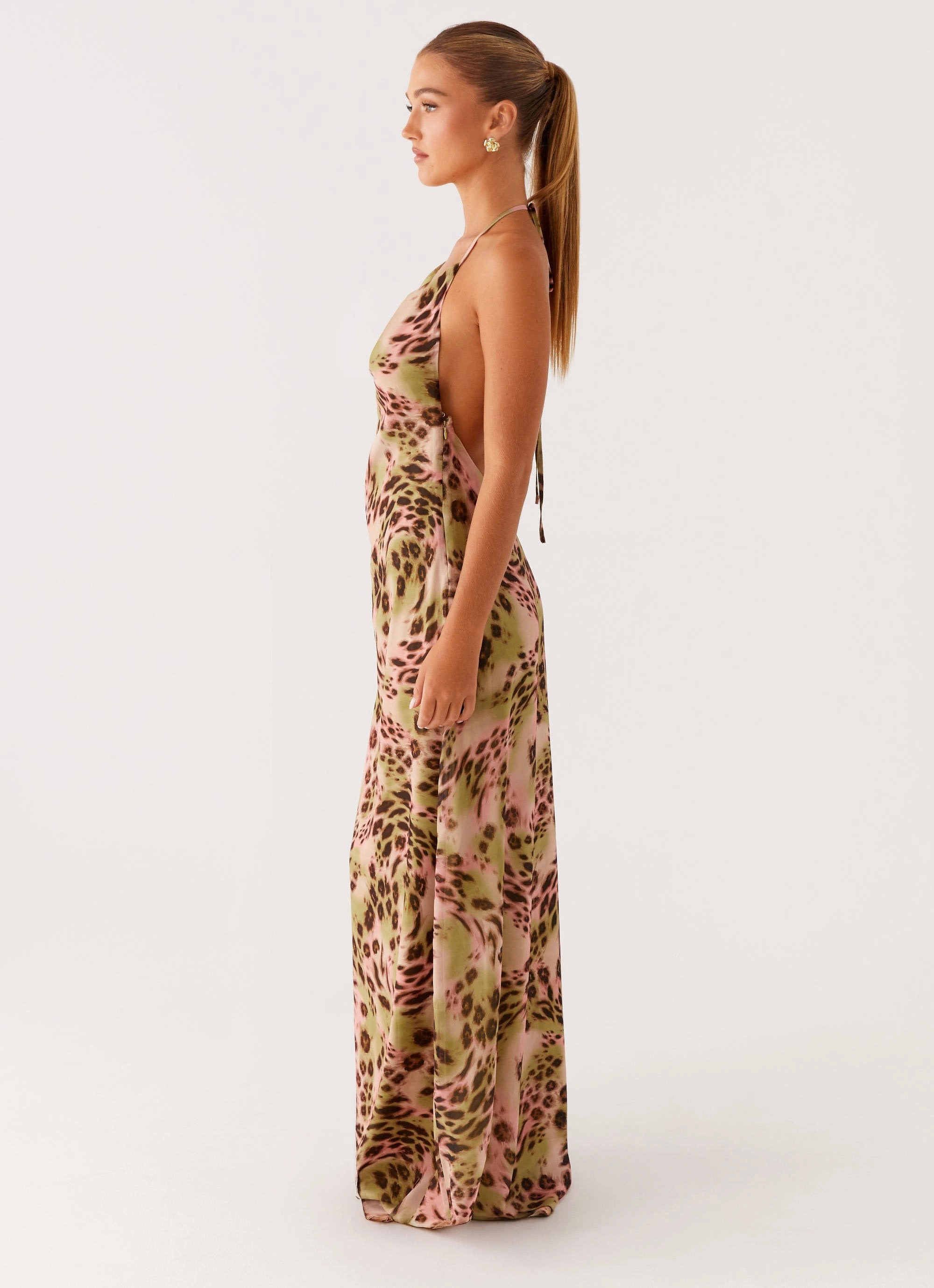 Seasonal Wear Austeja Maxi Dress - Swirl Leo