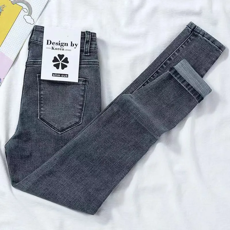 Autumn High Waist Skinny Jeans